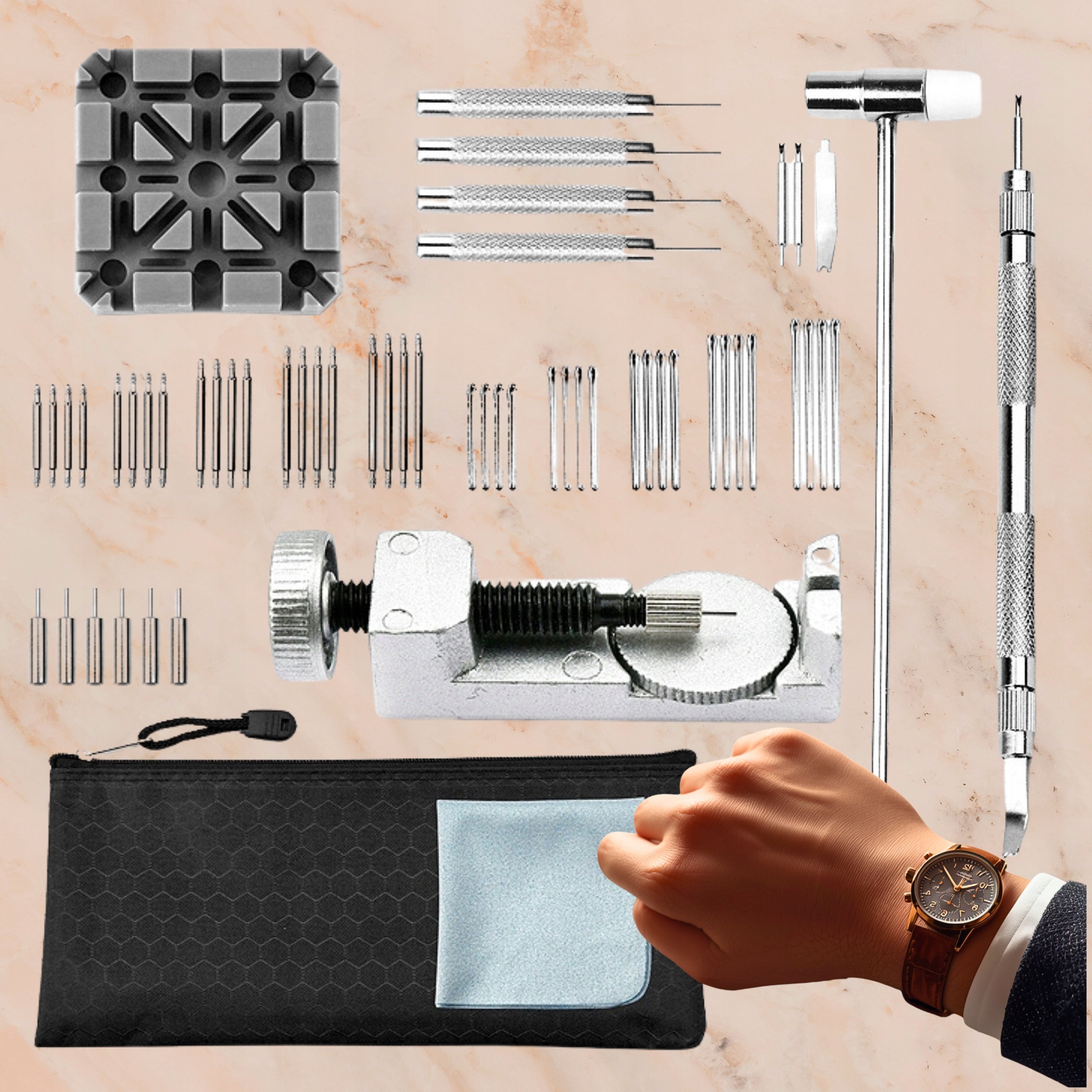 Watch Repair Kit Shortening Strap Watchmaking Telescopes Packaging status original