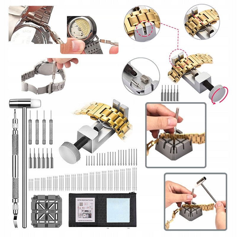 Watch Repair Kit- Zmiana Skracania Pasków Zegarka- DIY Naprawa 59 Pozycji