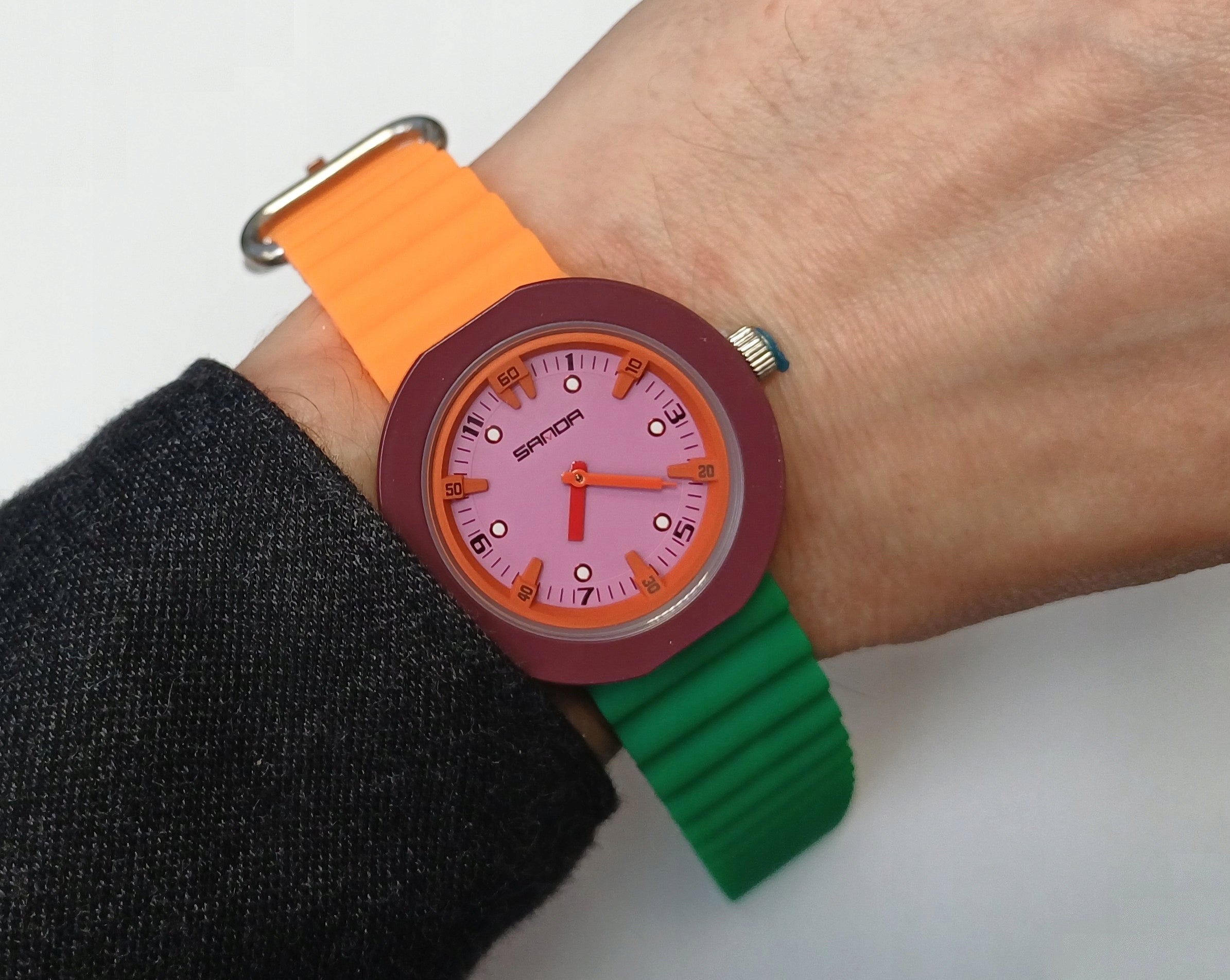 Watch Sanda 3D colorful youth sports style fashion gift Manufacturer code sanda2026