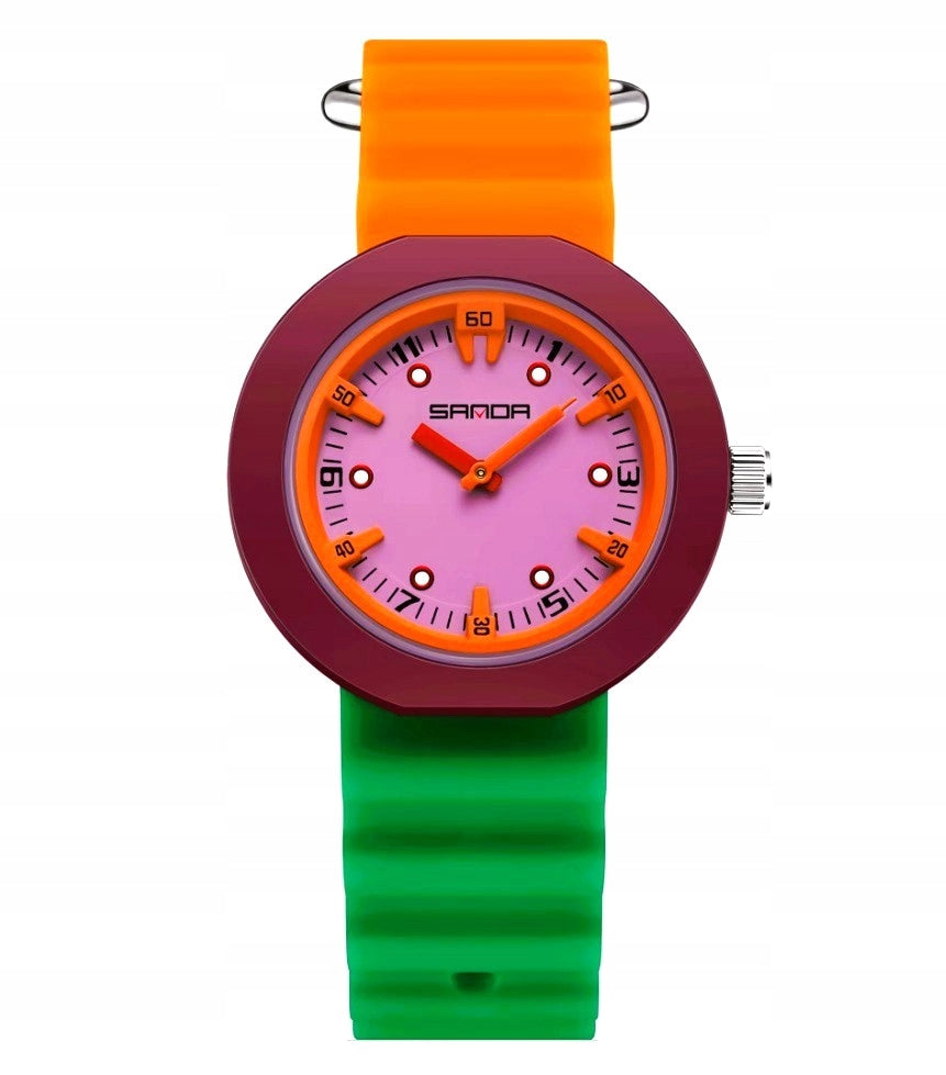 Watch Sanda 3D colorful youth sports style fashion gift