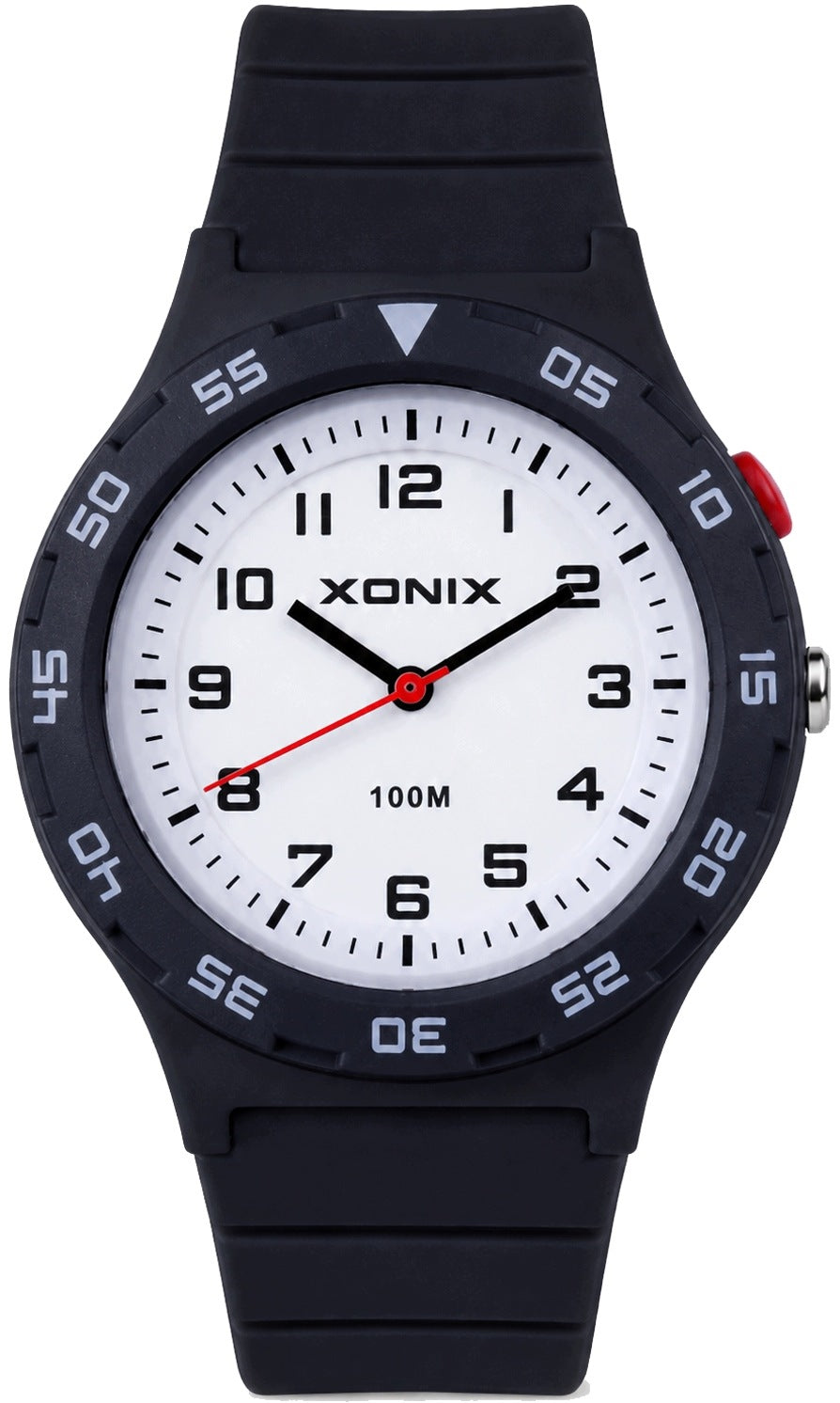 Watch XONIX black 10 ATM LED backlight Japanese movement Y121E Packaging status original