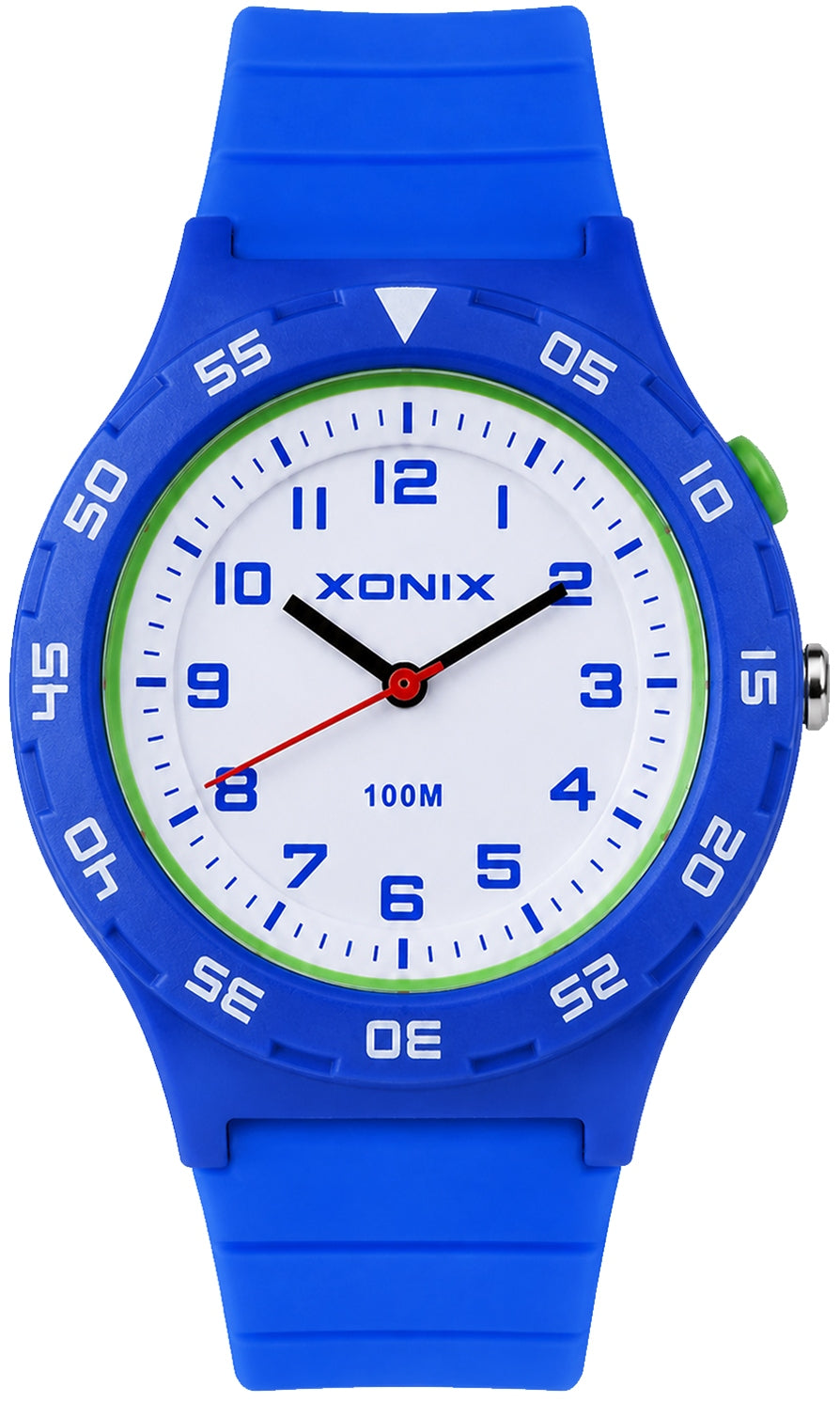 Watch XONIX blue 10 ATM backlight LED Japanese movement Y121E Brand Xonix
