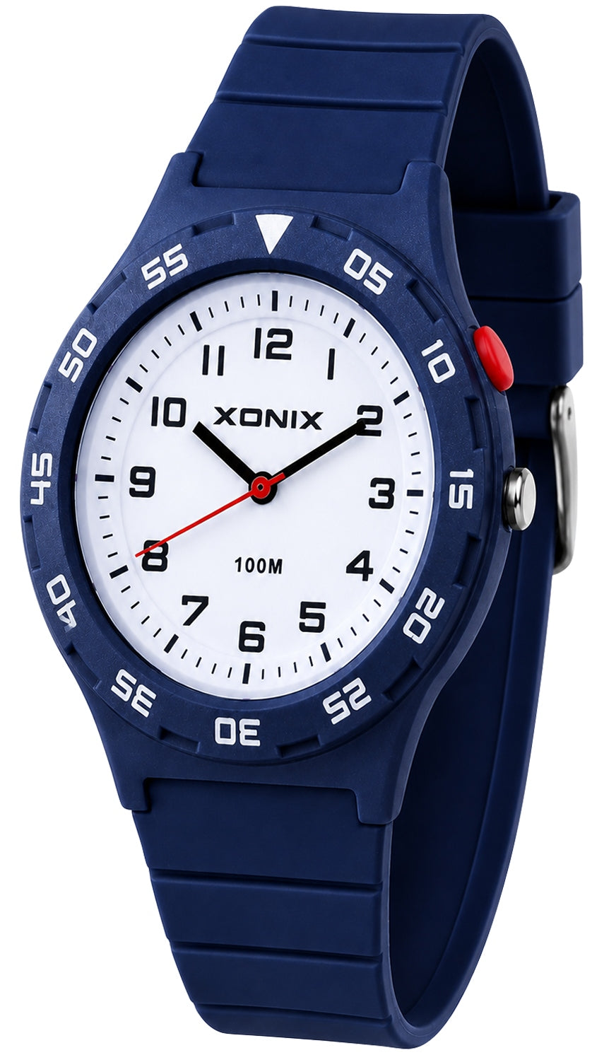 Watch XONIX navy blue 10 ATM LED backlight Japanese movement Y121E Manufacturer code AAI