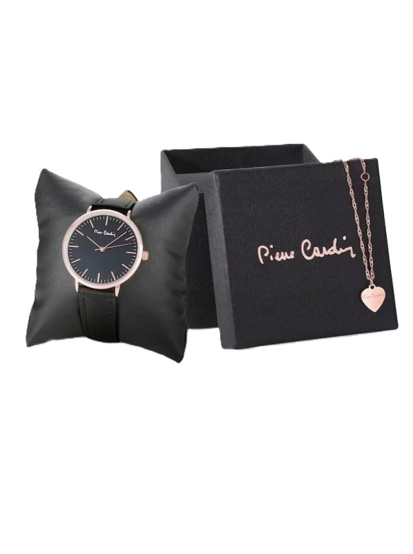 Watch black + bracelet Pierre Cardin gift set