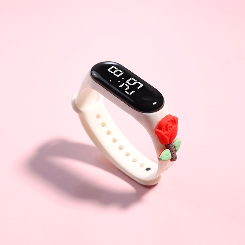 Watch el. smartwatch ROSE for children FLOWER on hand with rose Manufacturer code T769A