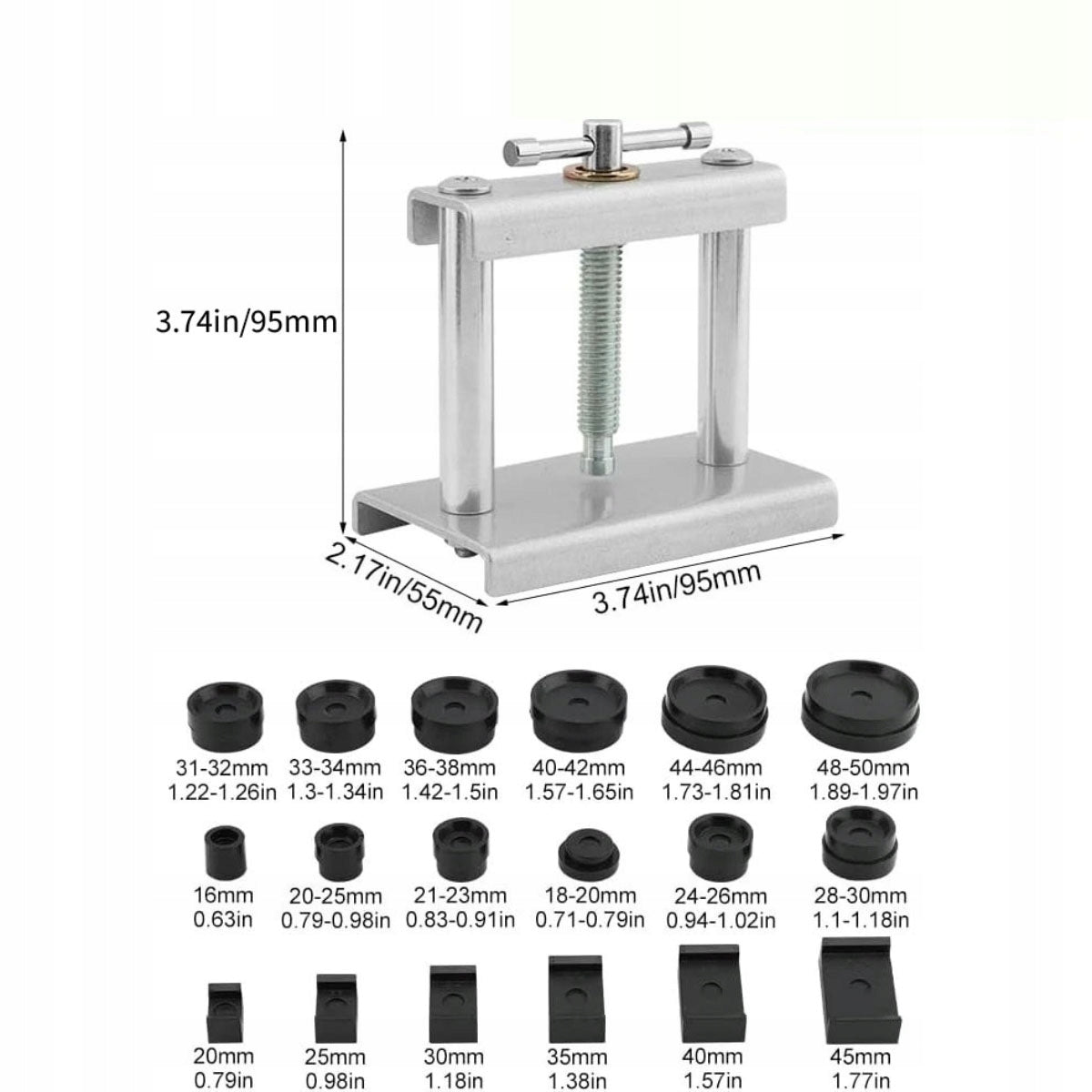 Watchmaking press for watches in 18 different molds pressure plates Packaging status original