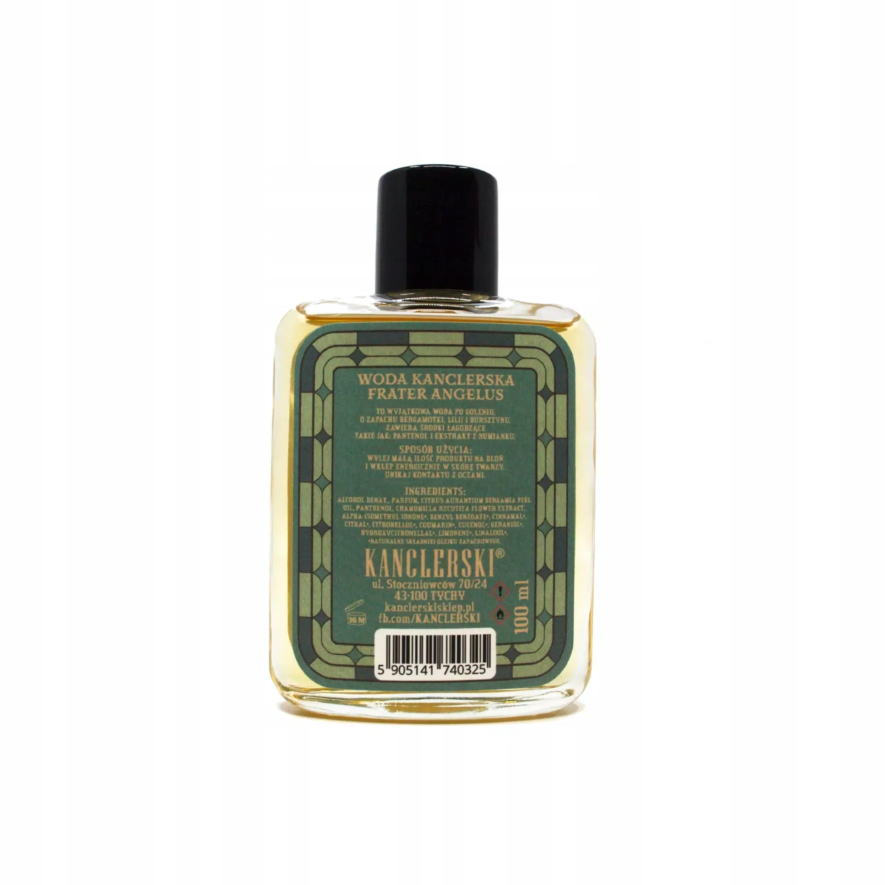 Water After Shaving 100ml shave after men Kanclerski Frater Angelus panthenol EAN (GTIN) 5905141740325
