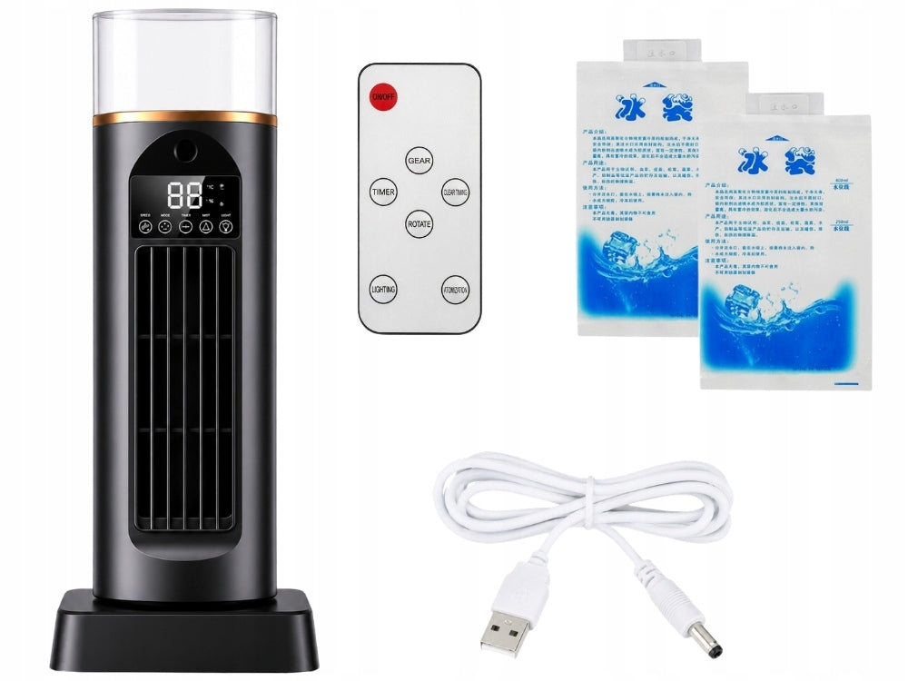 Water Air Conditioner Portable Column Floor Fan Desk Humidifier Fan type column