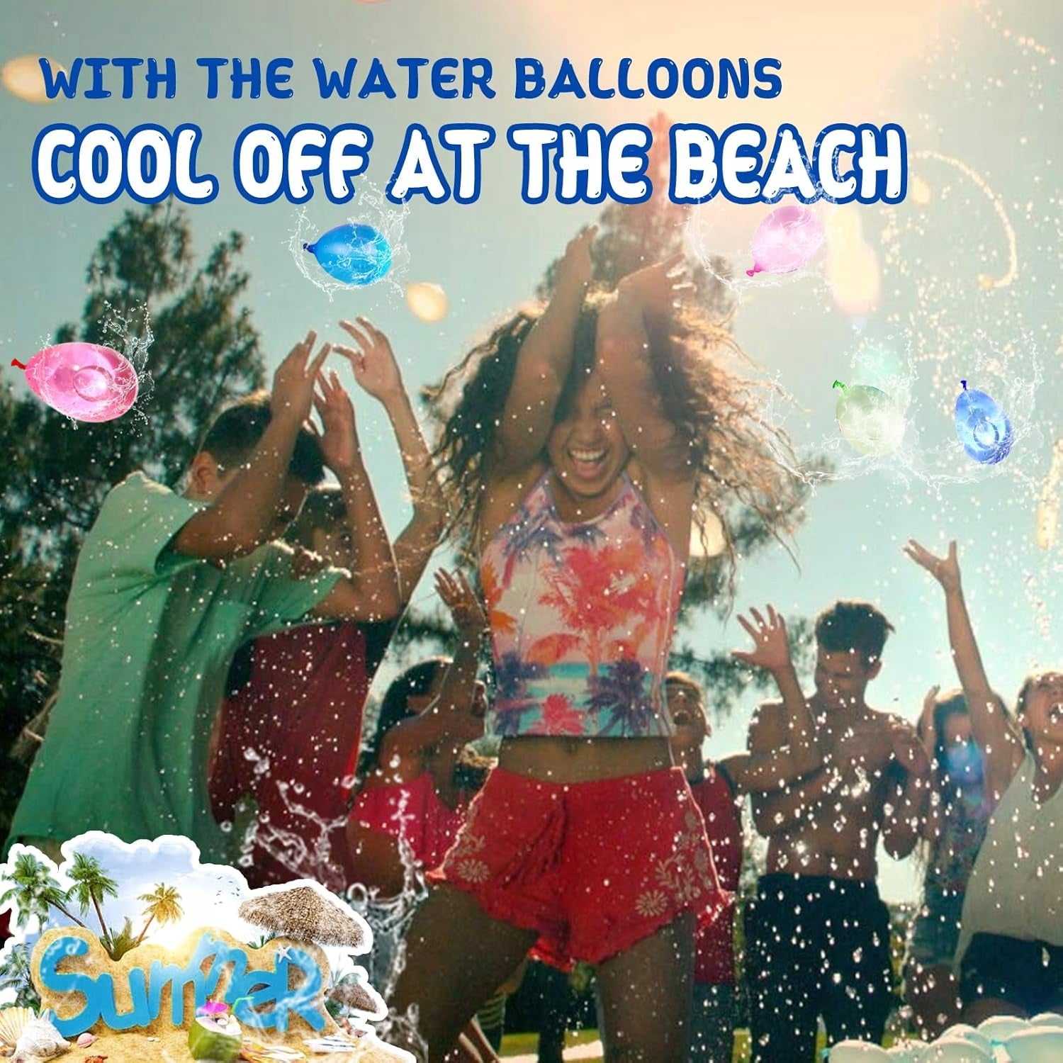Water Balloons Automatic Water Bombs Self-Closing Thread Set of 555 Packaging status original