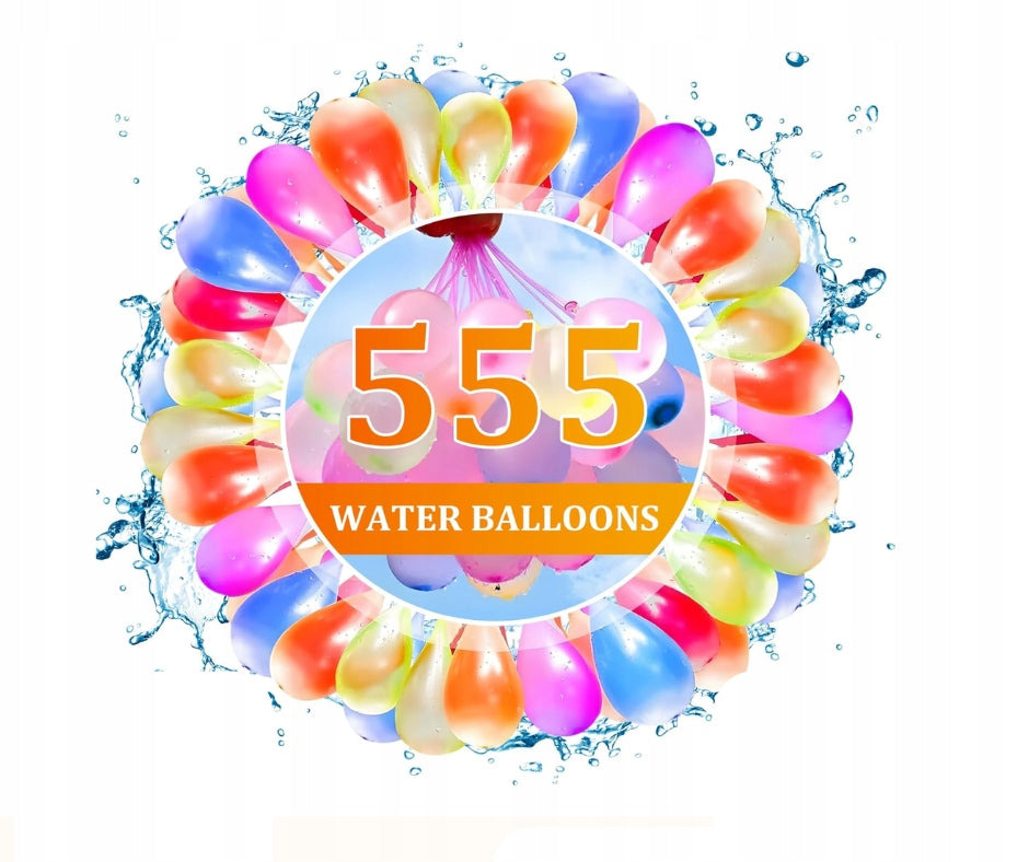 Water Balloons Automatic Water Bombs Self-Closing Thread Set of 555