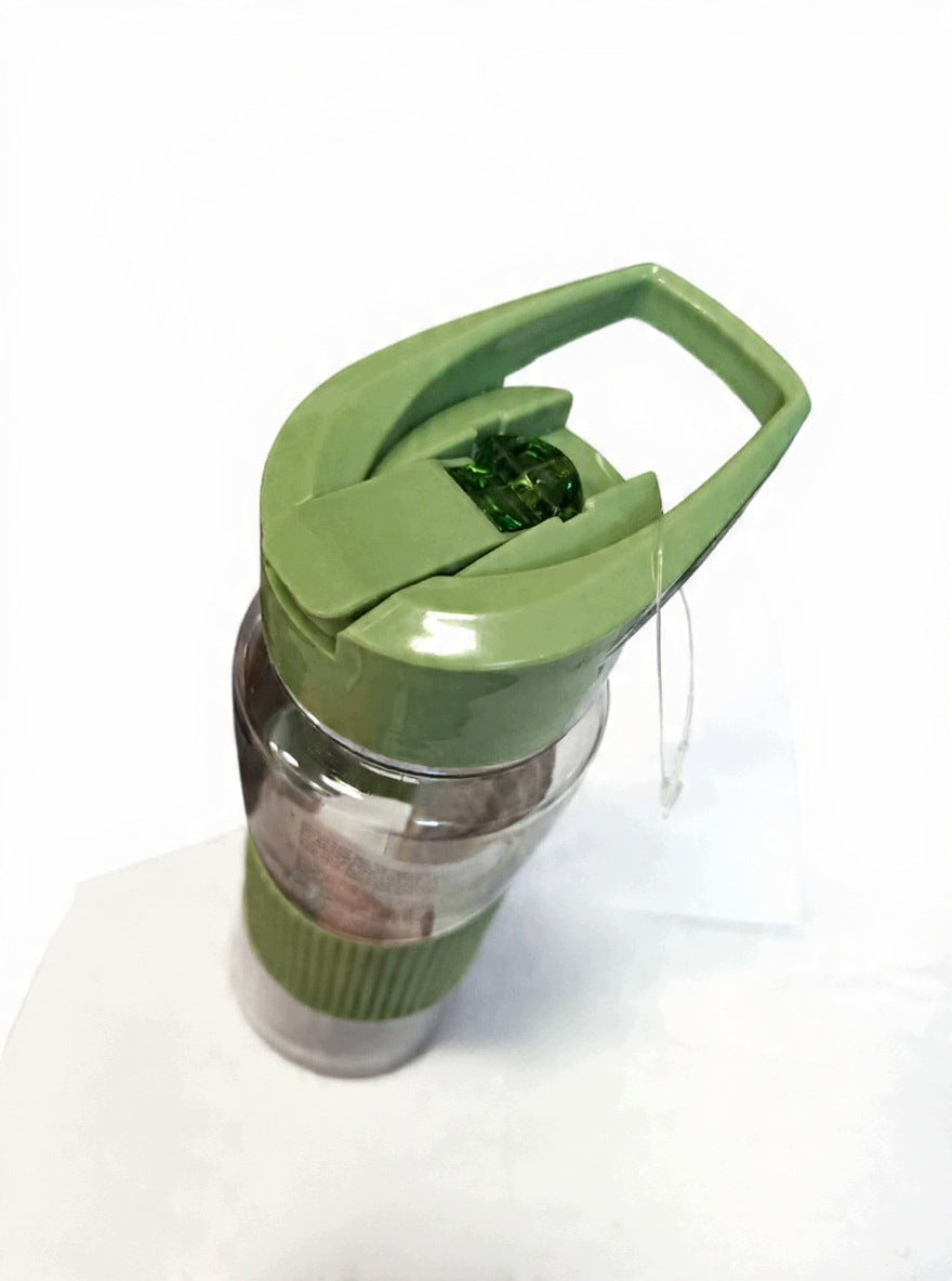 Water Bottle 700ml With Straw Holder Green Transparent BPA Free Manufacturer code 5908019007032