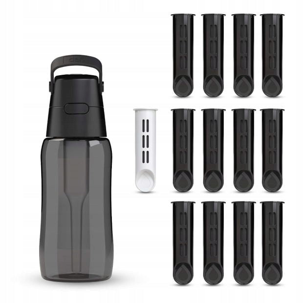 Water Bottle Filtering 0,5l Dafi SOLID Black Dyed 13 Filters