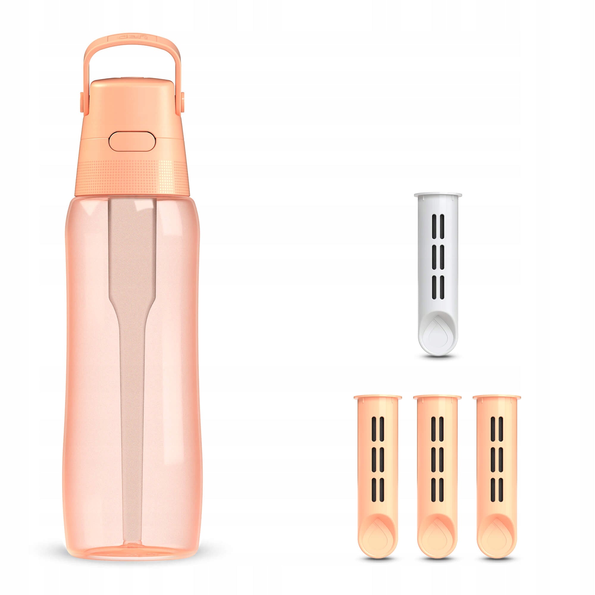 Water Bottle Filtering Dafi 0,7l Peach Fuzz Dyed with 4 Cartridges