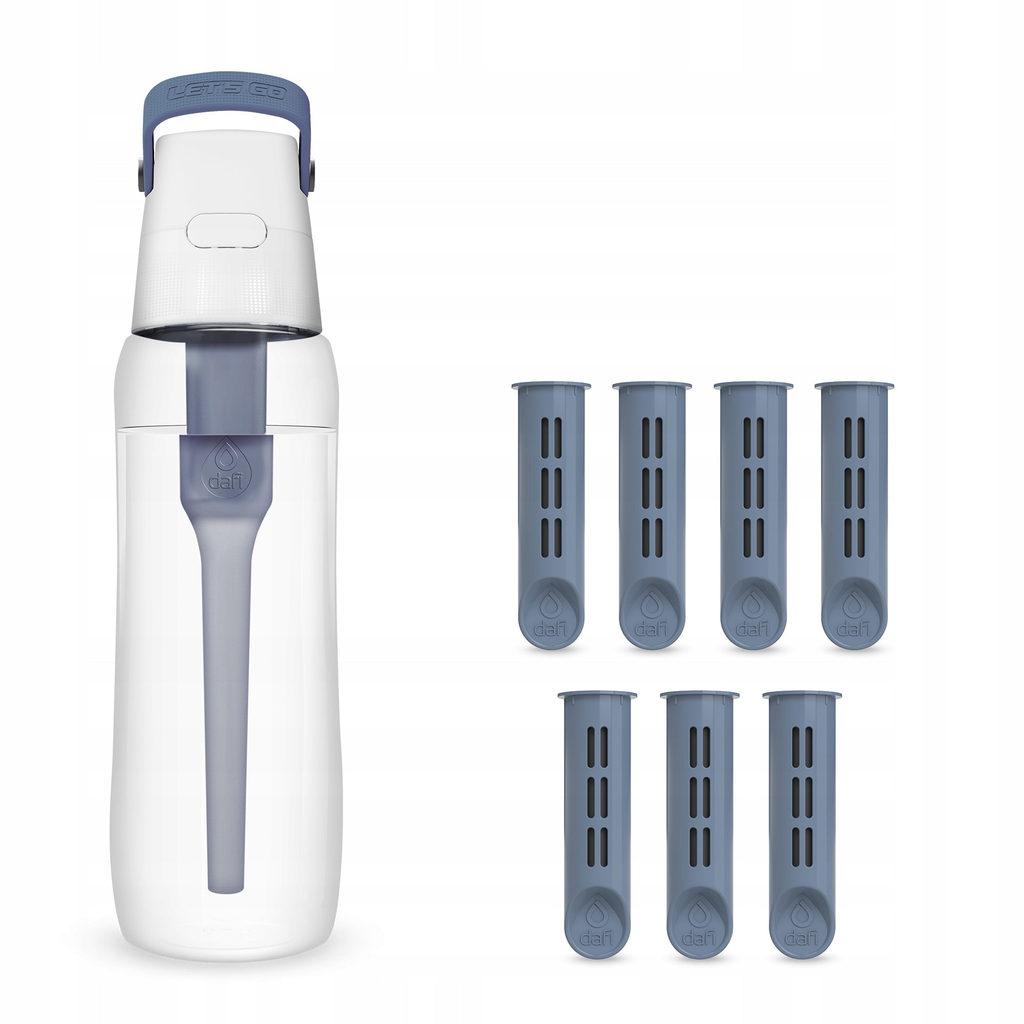 Water Bottle Filtering Dafi 0,7l SOLID Jeans Grey with 7 Filters