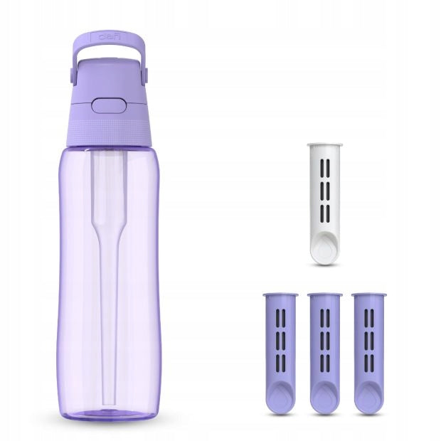 Water Bottle Filtering Dafi SOLID 0,7 Lavender Dyed with 4 Filters