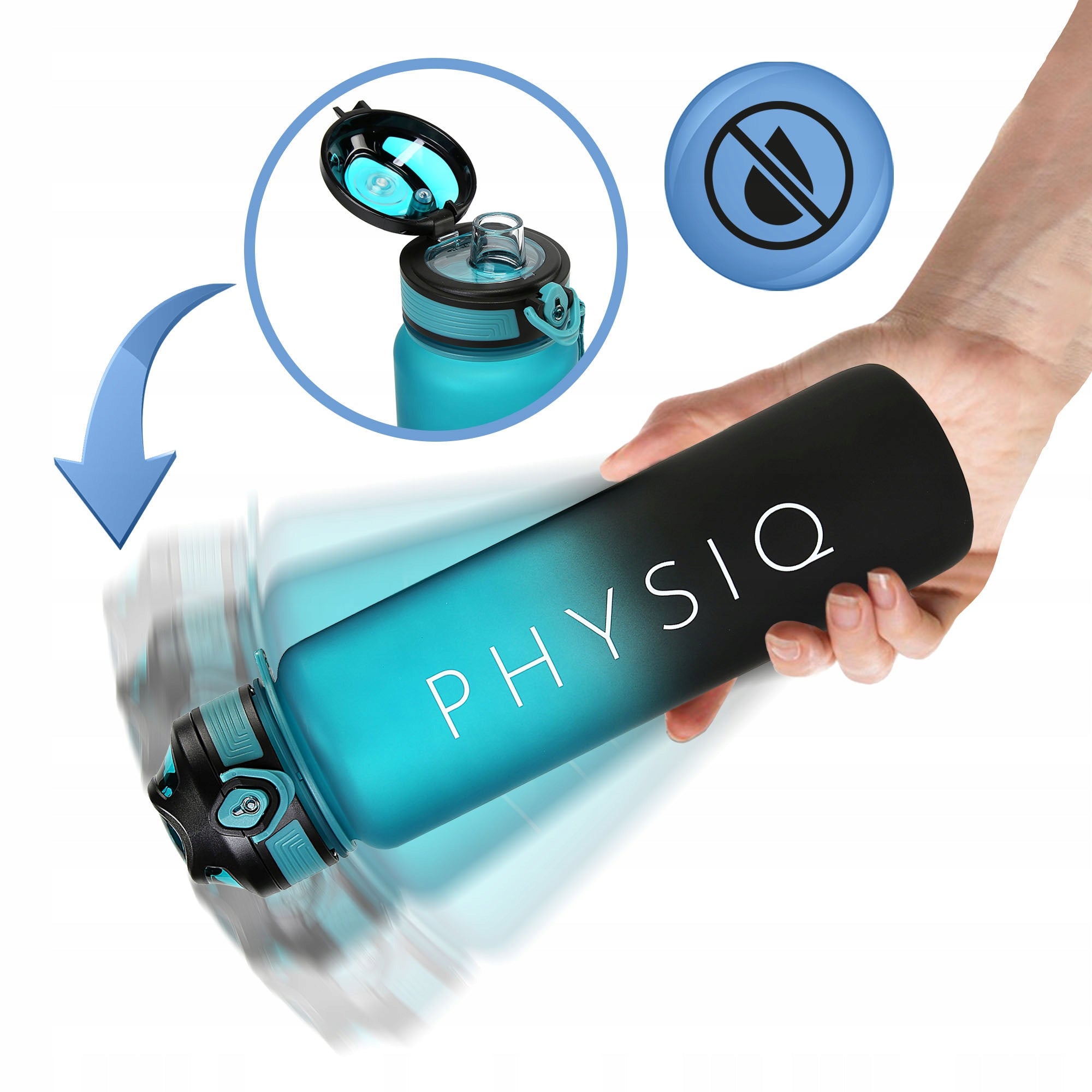 Water Bottle Leakproof Tritan Gym Bottle For School Sport 650ml Manufacturer code Sportowa butelka na wodę tritanowa 650 ml