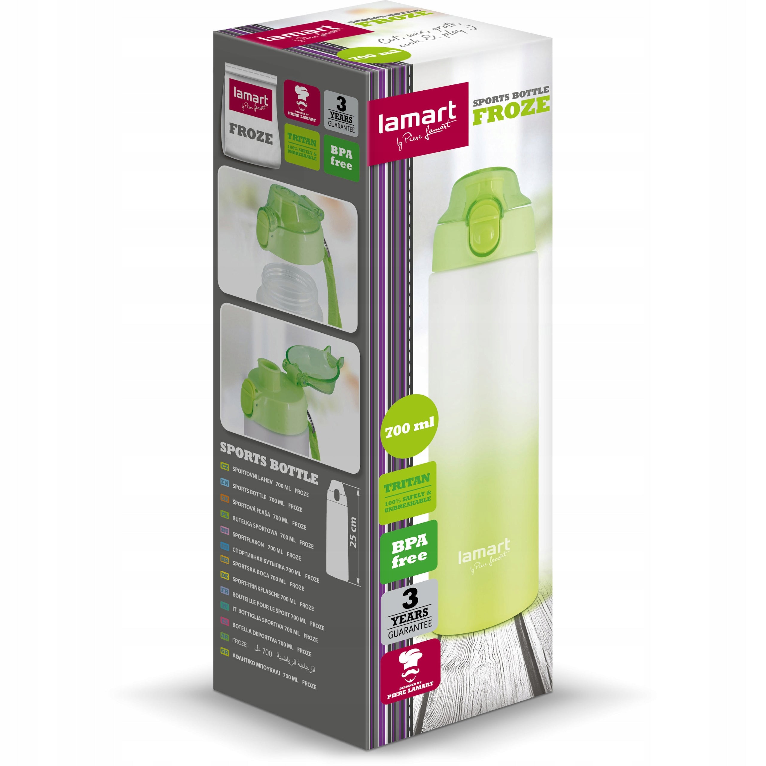Water Bottle Sports Bottle 700ml Light Airtight Tritan Lamart Manufacturer code LT4056