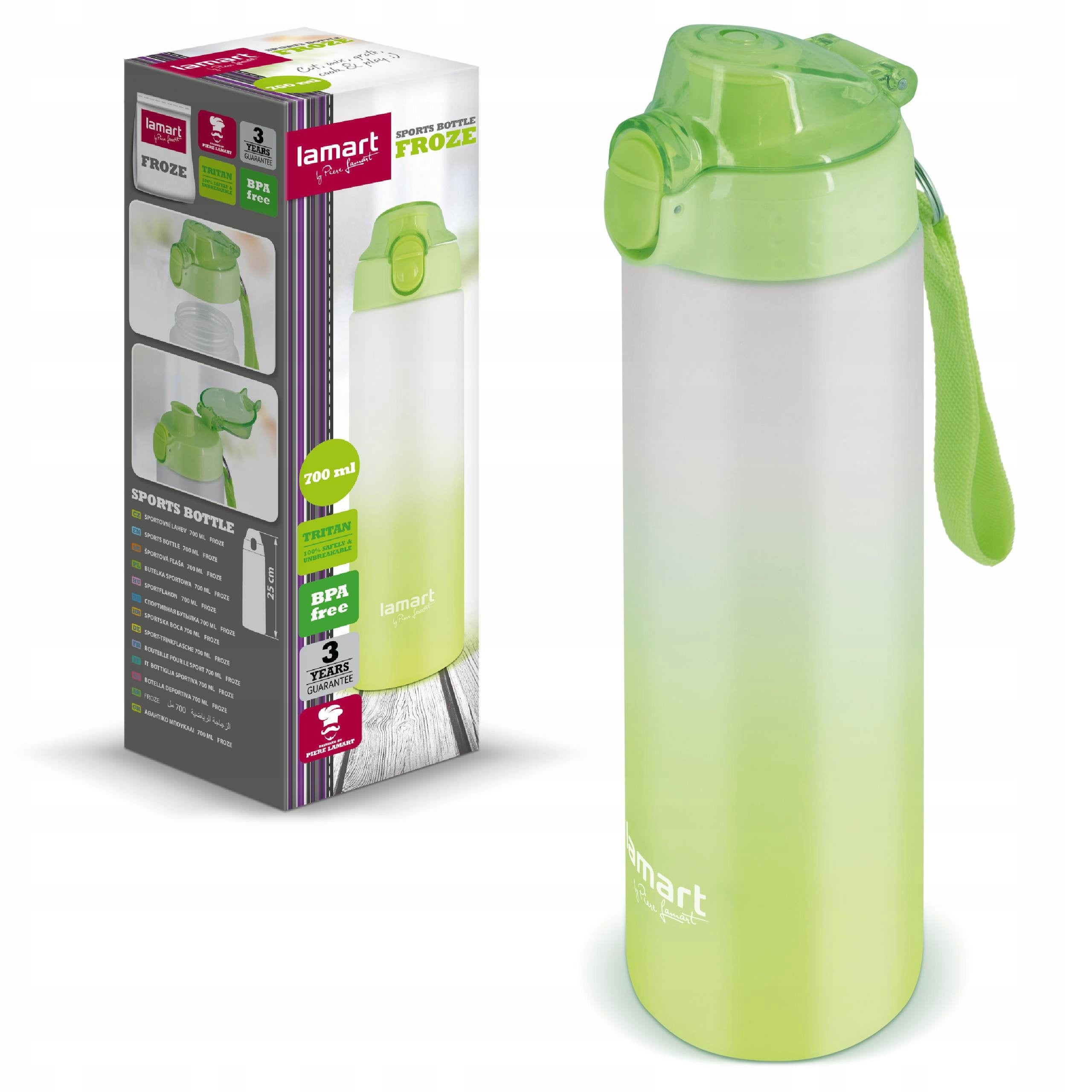 Water Bottle Sports Bottle 700ml Light Airtight Tritan Lamart Packaging status original
