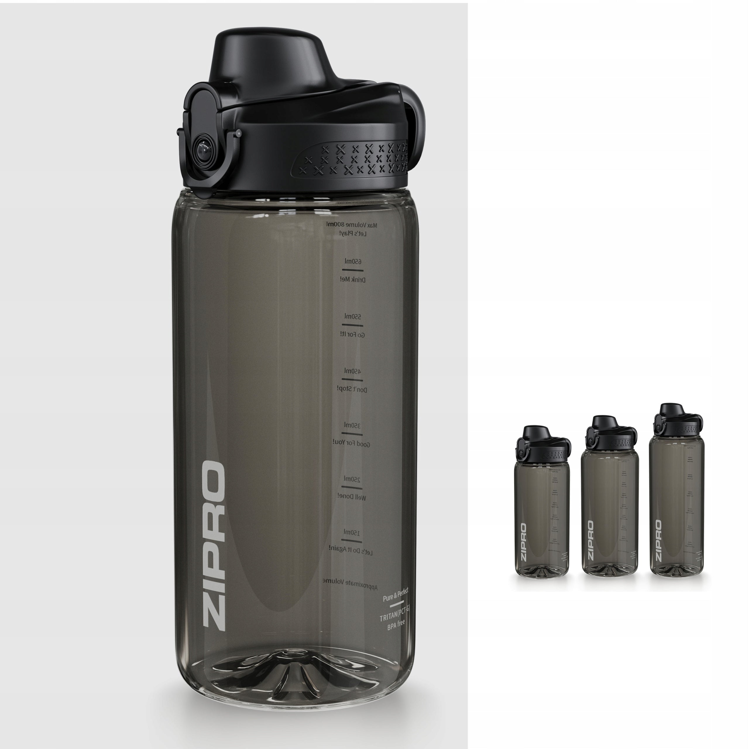 Water Bottle Sports Water Bottle BPA FREE Tritan MEASURE 800 ml 0,8L Zipro Packaging status original