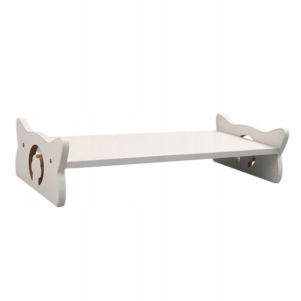 Water Dispenser Rack Pet Feeding Station Waterer Shelf Water Bowl white