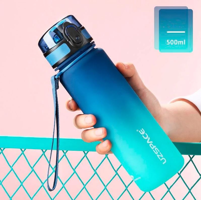 Water Drinking Bottle with Hourly Measure Motivational Fitness Bottle 500 ml Manufacturer code 3026-3295