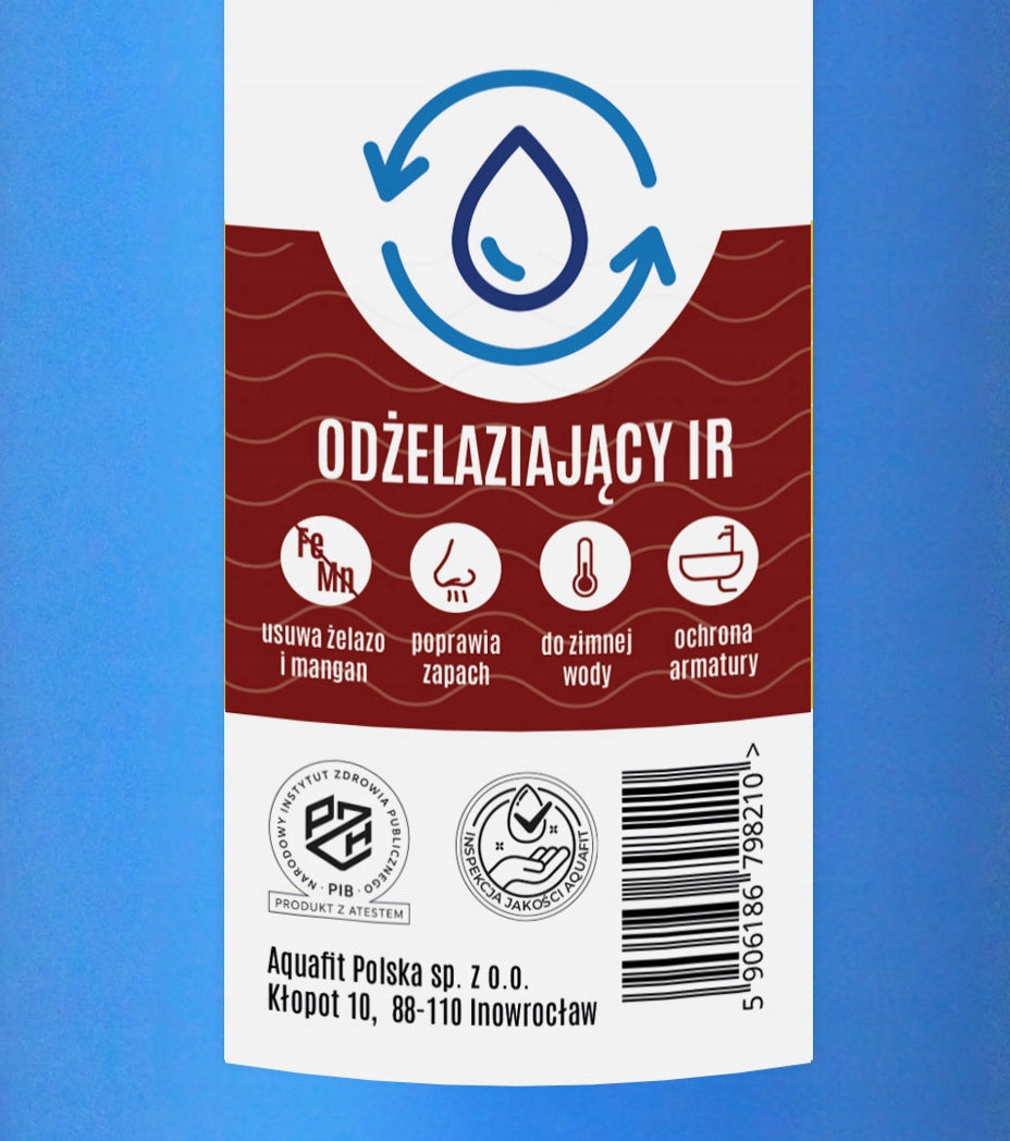 Water Filter 10" BB Big Blue Iron Refill for Iron IR AQUAFIT Brand Aquafit