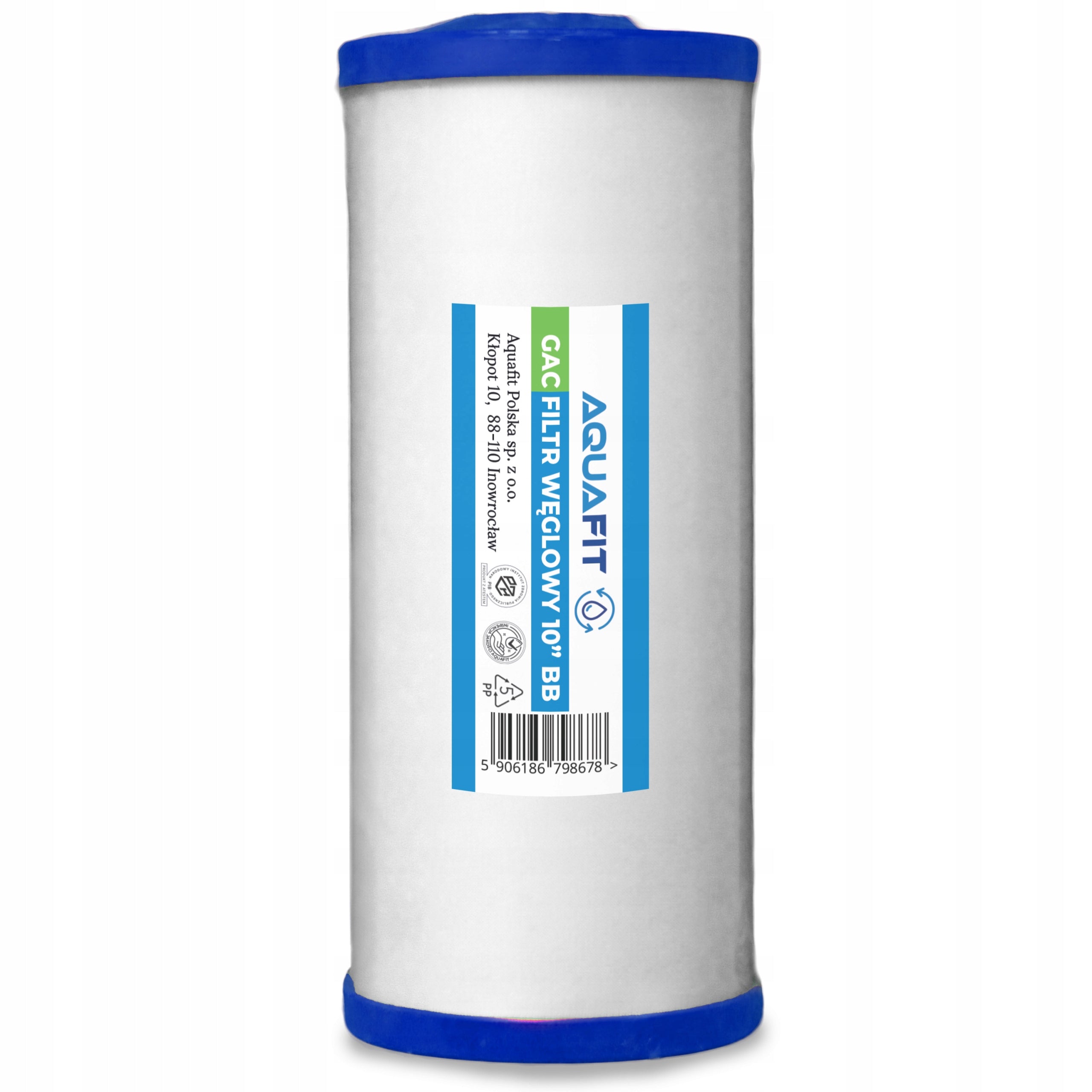 Water Filter Carbon Cartridge 10" BB Big Blue Activated Filtering AQUAFIT