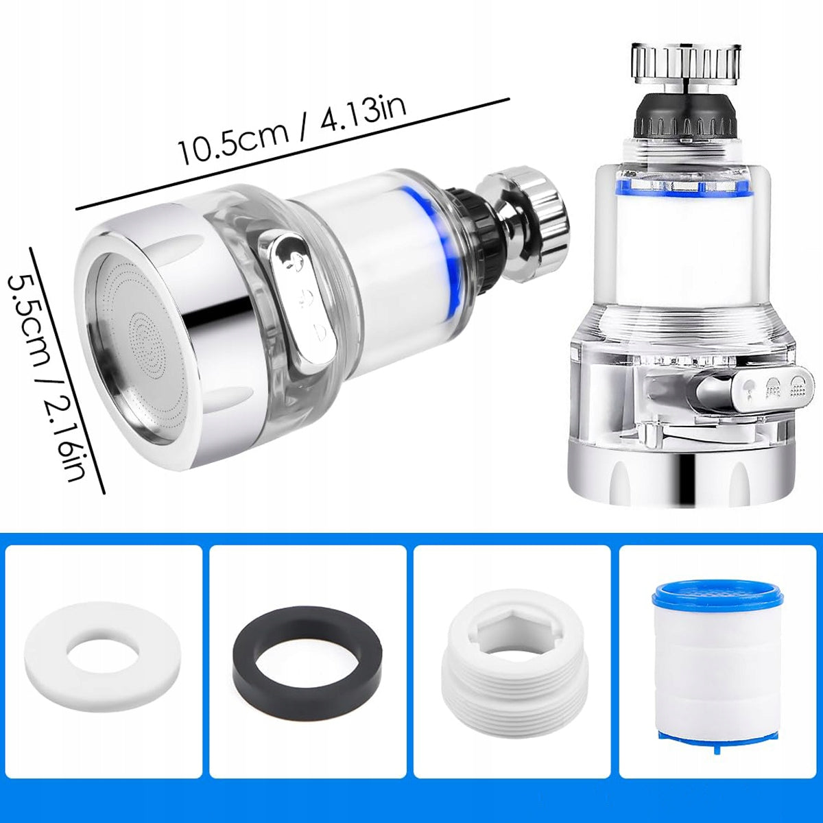 Water Filter For Rotary Faucet Removes Pollutants and Metals + 10 Filters Manufacturer code wkład filtra Filtr 3. 10 szt.