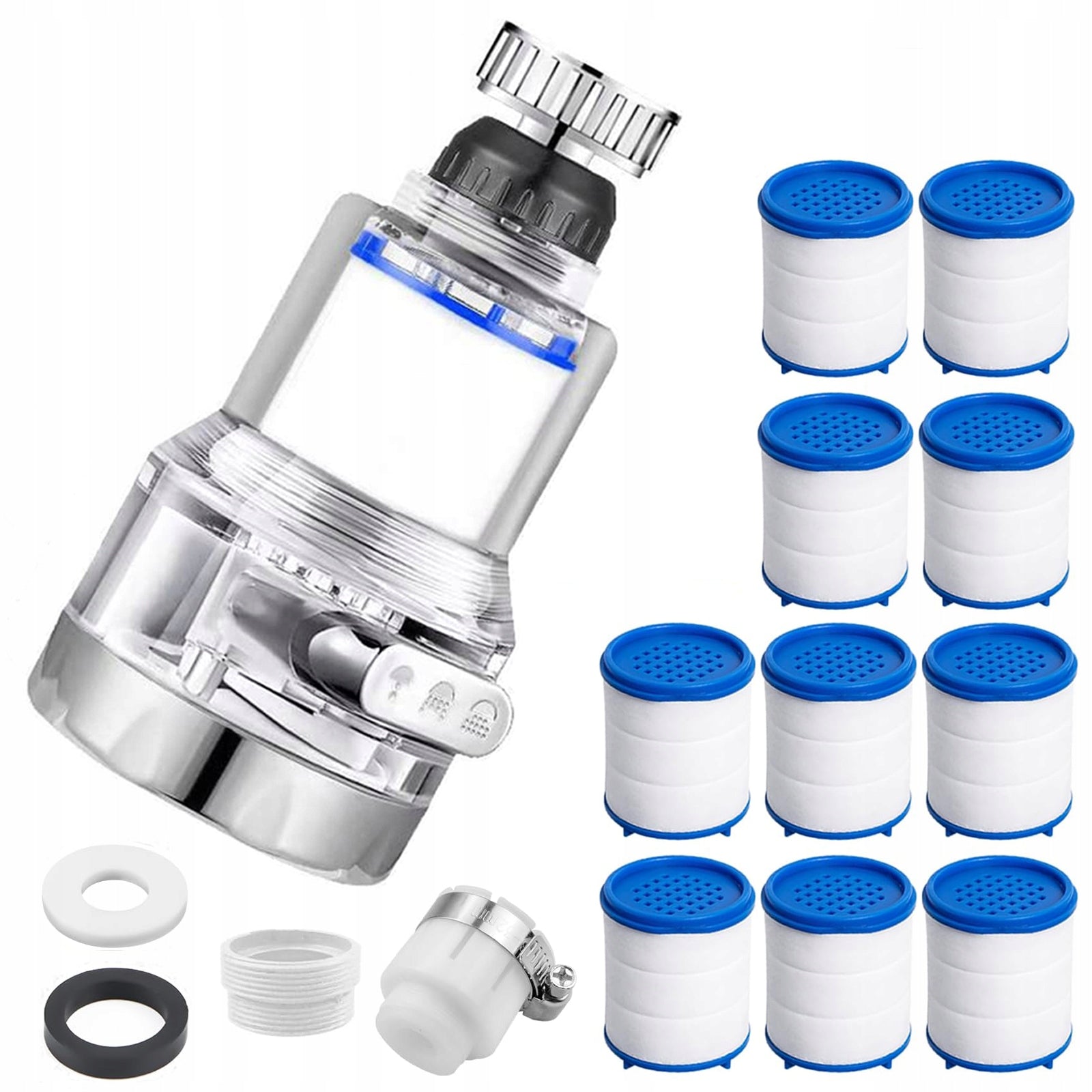 Water Filter For Rotary Faucet Removes Pollutants and Metals + 10 Filters