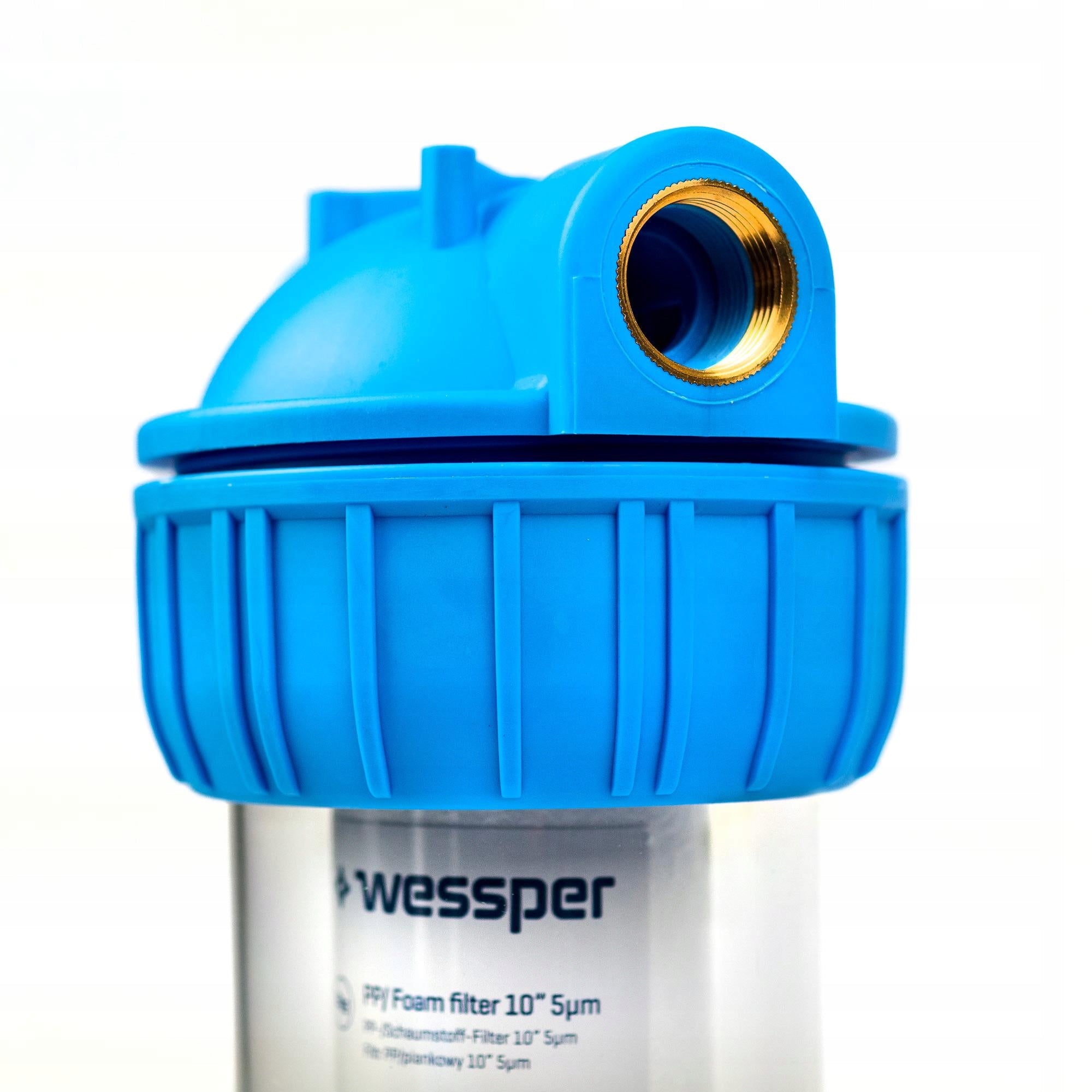 Water Filter Pre-Body 3/4 Inch + Wrench + Handle + 4x Cartridge 10" Filter Packaging status original