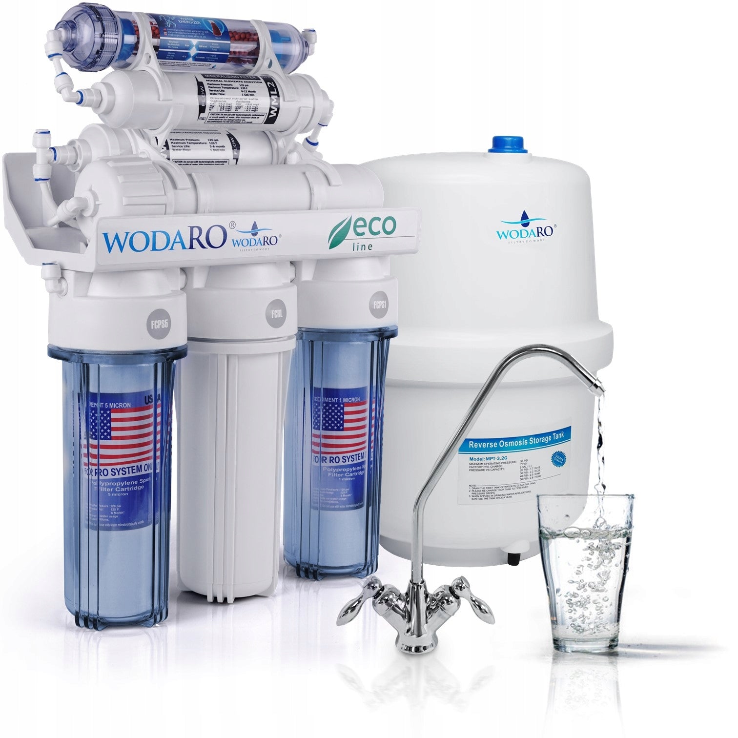 Water Filter Reverse Osmosis wodaRO RO7 Eco Line with Vontron Ionizer Model RO7 Eco Line