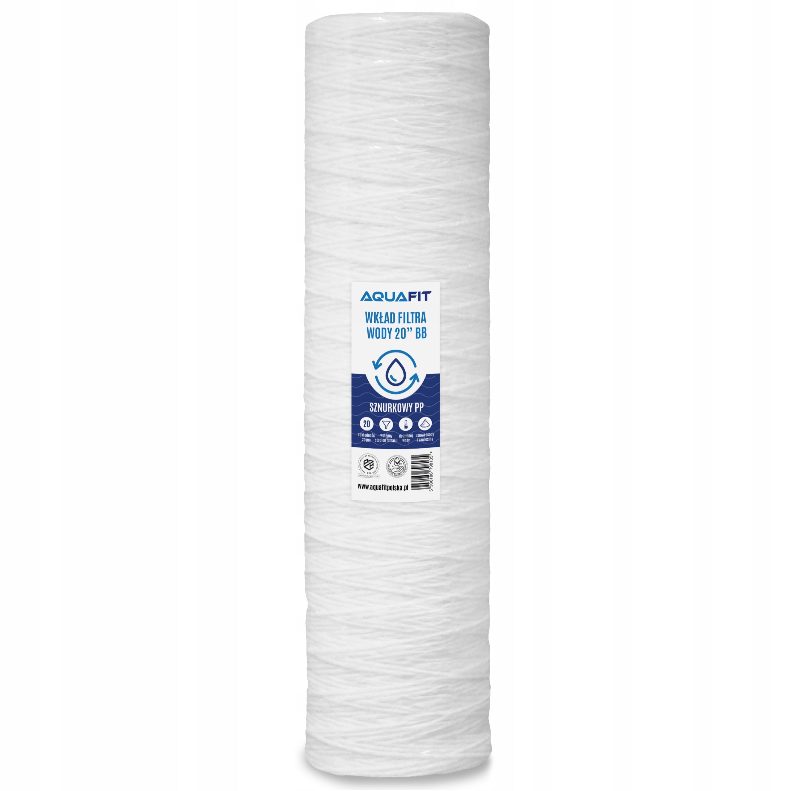 Water Filter String Cartridge 20" BB Big Blue 20 Micron PP AQUAFIT