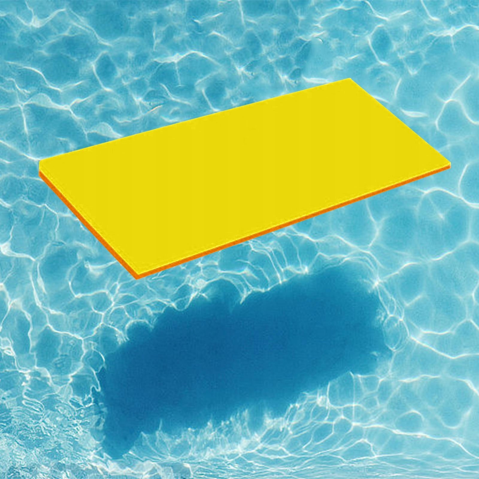 Water Floating Mat Floating Pad Relaxing Funny Lightweight yellow orange