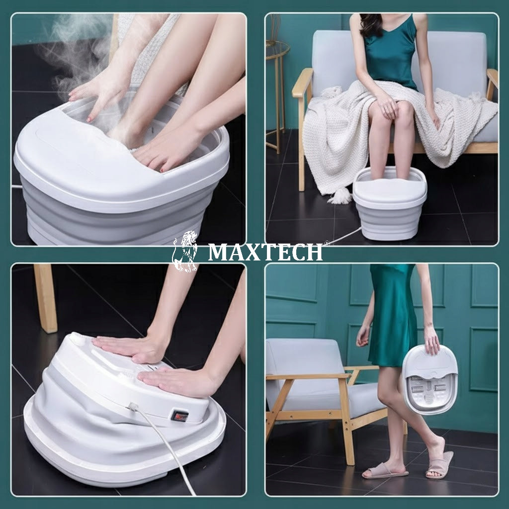 Water Foot Massager HYDROMASSAGE with Heating For Massage Folding With Bubbles Packaging status original