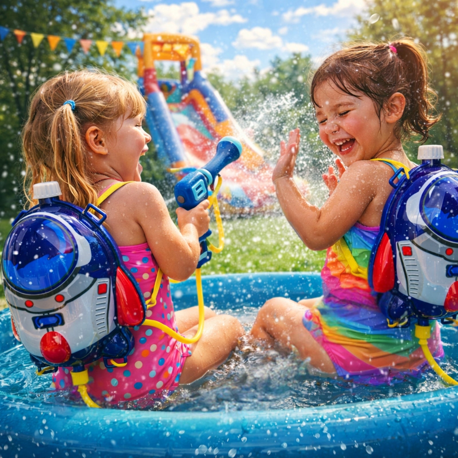 Water GUN SIKAWKA BACKPACK Śmingus dyngus WATER WEAPON WITH BACKPACK LT Kind water gun