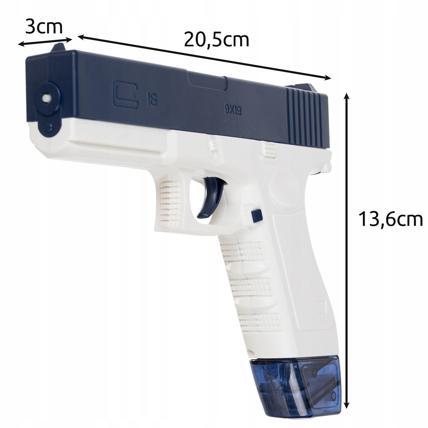 Water Gun Automatic Electric Thrower for Kids 2 Magazines Manufacturer code PISTOLET NA WODĘ GLOCK KARABIN AUTOMAT