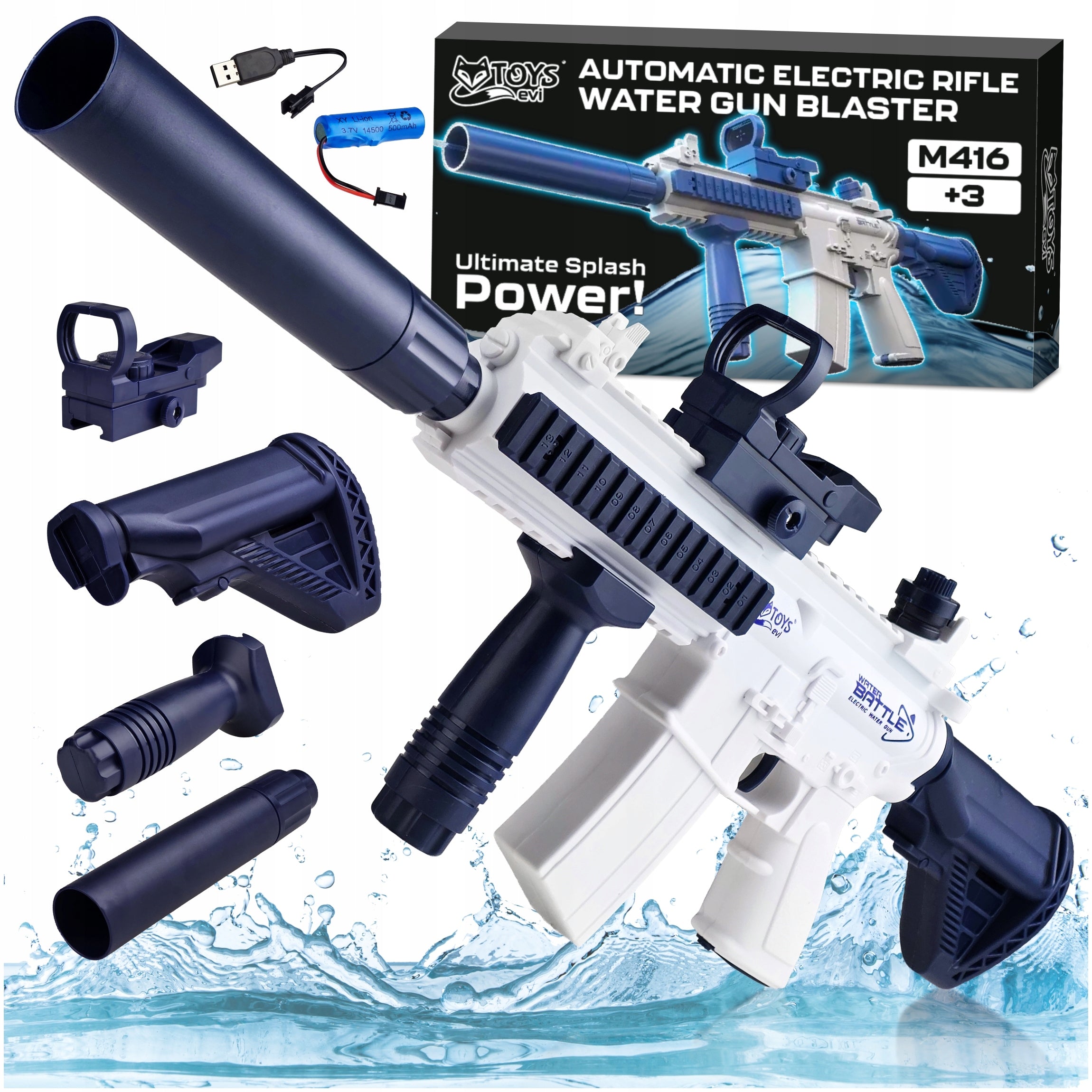 Water Gun Electric Rifle AUTOMATIC Toy For Kids M416