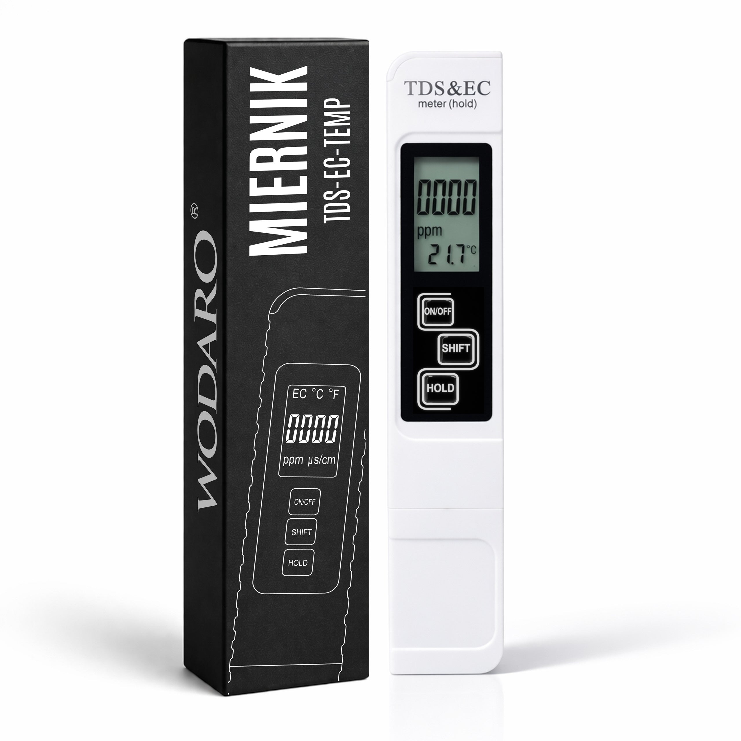 Water Hardness Tester TDS Meter WD2 WODARO Water Quality Measurement PPM Tester Brand wodaRO