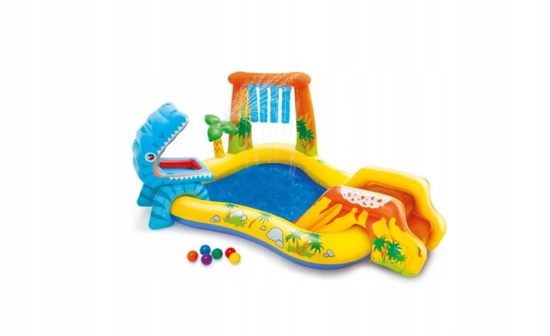 Water Playground INTEX 57444 Swimming Pool Dinosaurs Slide Fountain 249x191cm Height 104 cm