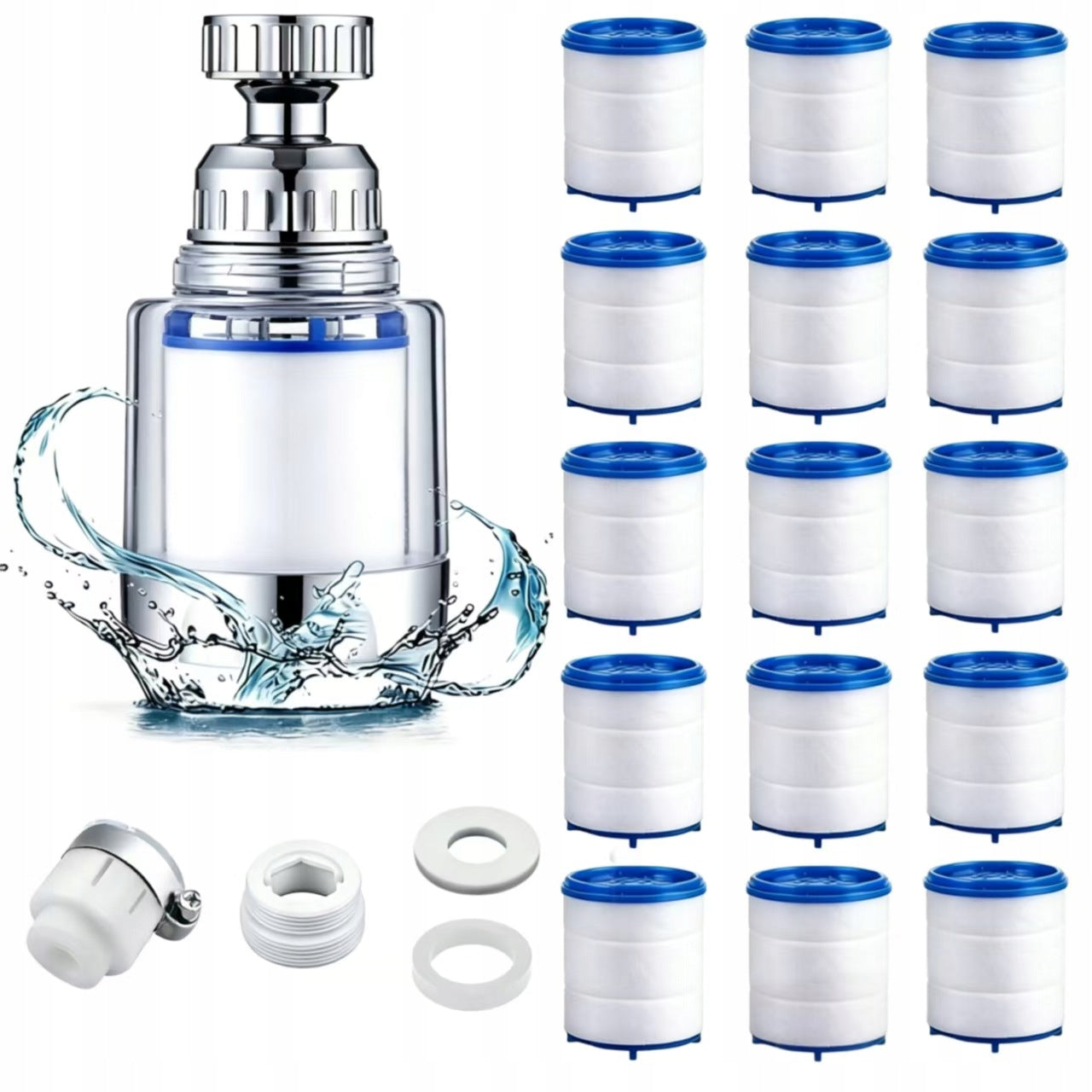 Water Purifier Faucet Filter Removes Pollutants and Metals +15 Filters Manufacturer code Filtr do Wody na Kran 15 Filtrów GRATIS