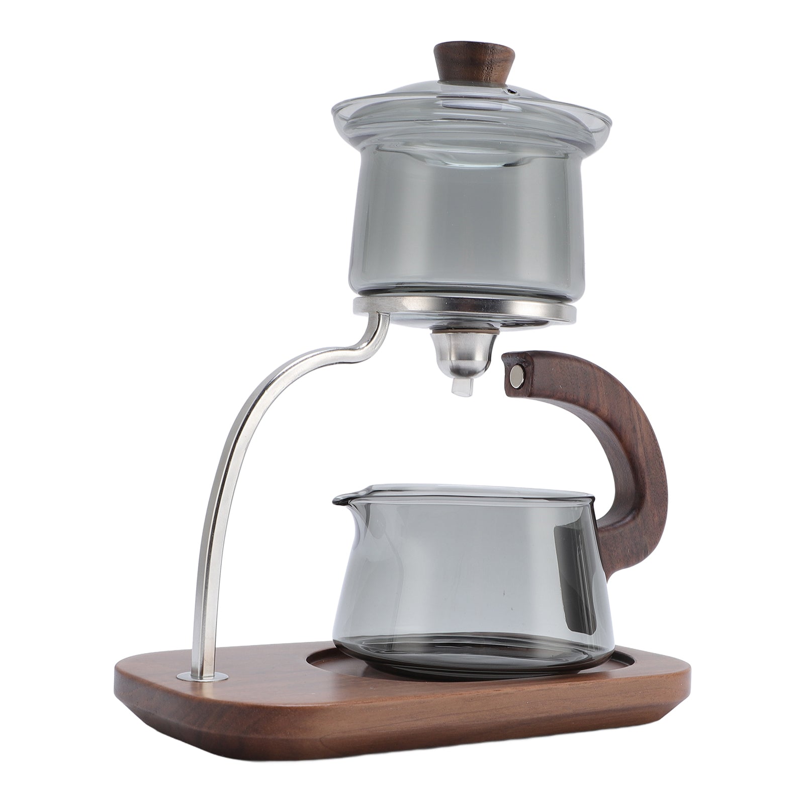 Water Reverse Tea Pot, Clear Wood Plough Base Expiration date not specified