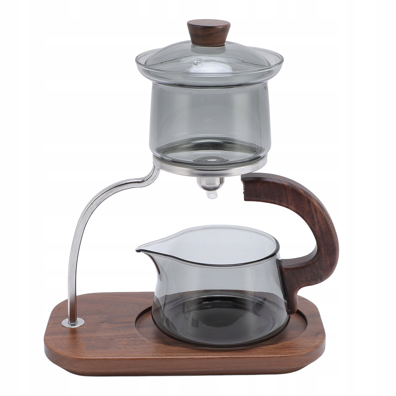 Water Reverse Tea Pot, Clear Wood Plough Base Kind other