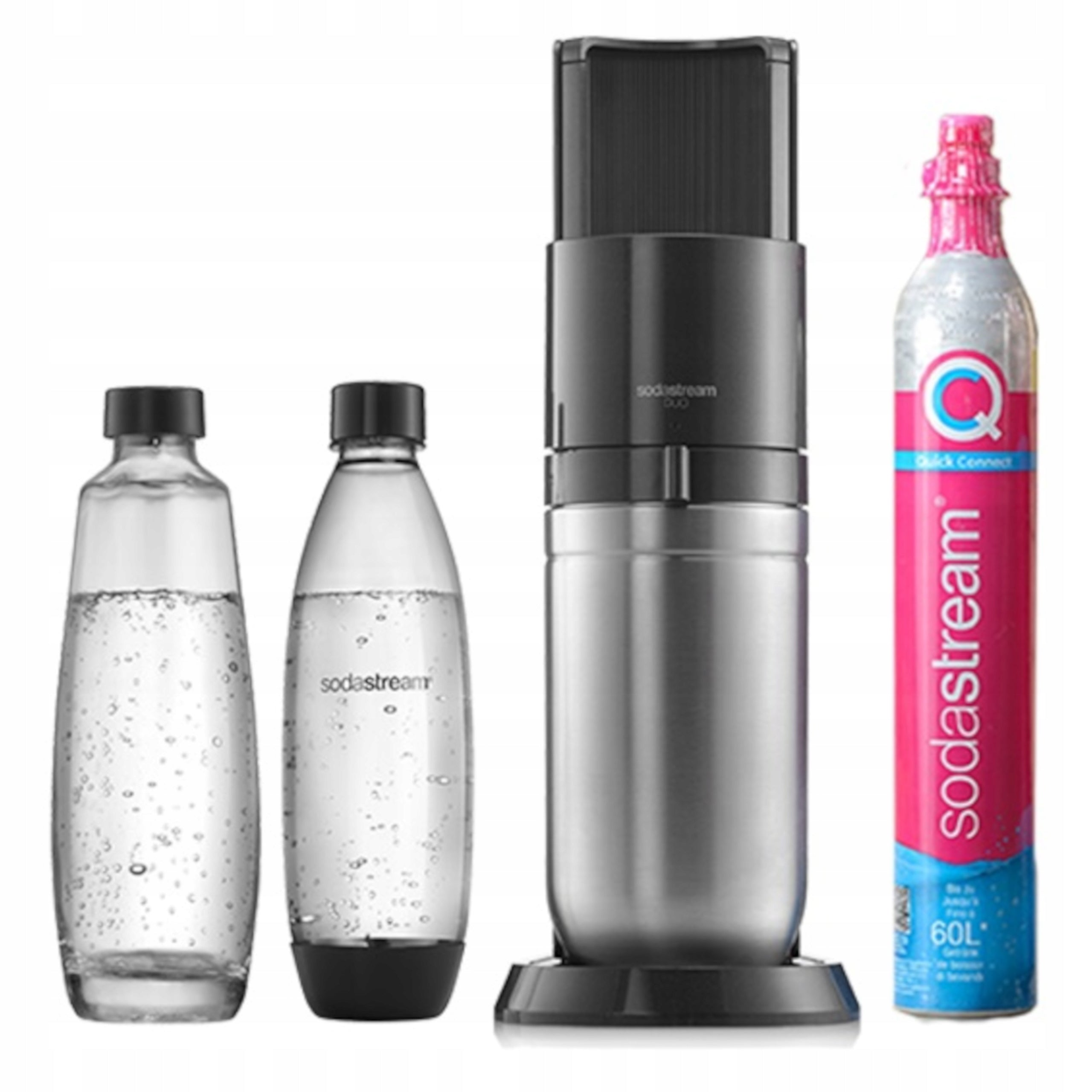 Water Saturator SODASTREAM DUO Black + 2x bottle