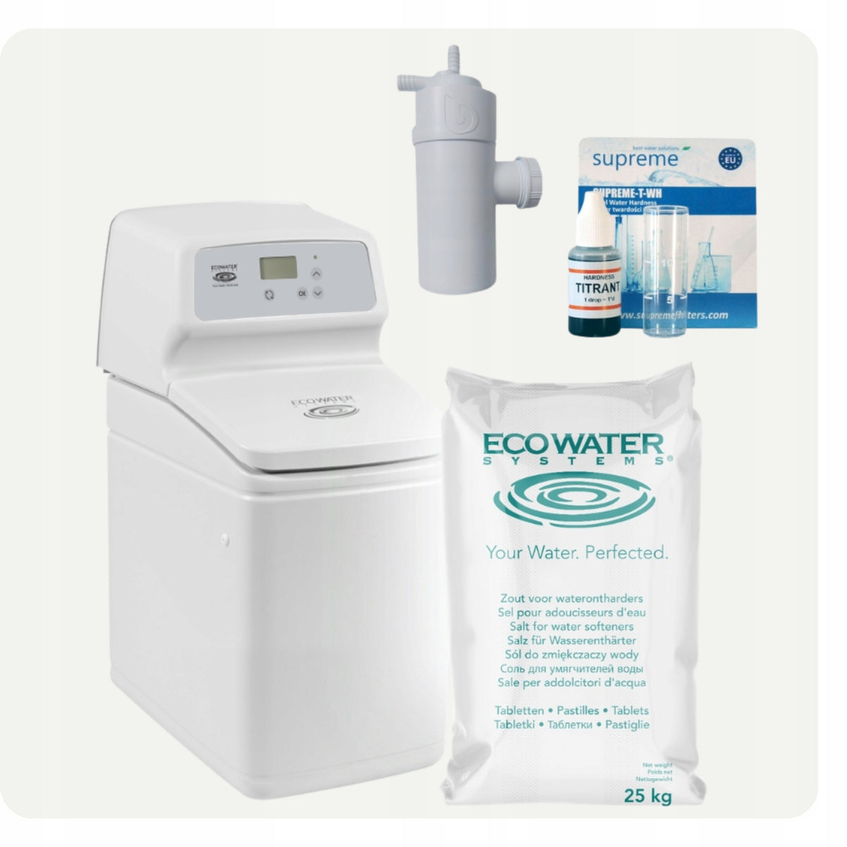 Water Softener ECOWATER COMFORT+ 200 Water Treatment Station for 1-3 People Packaging status original