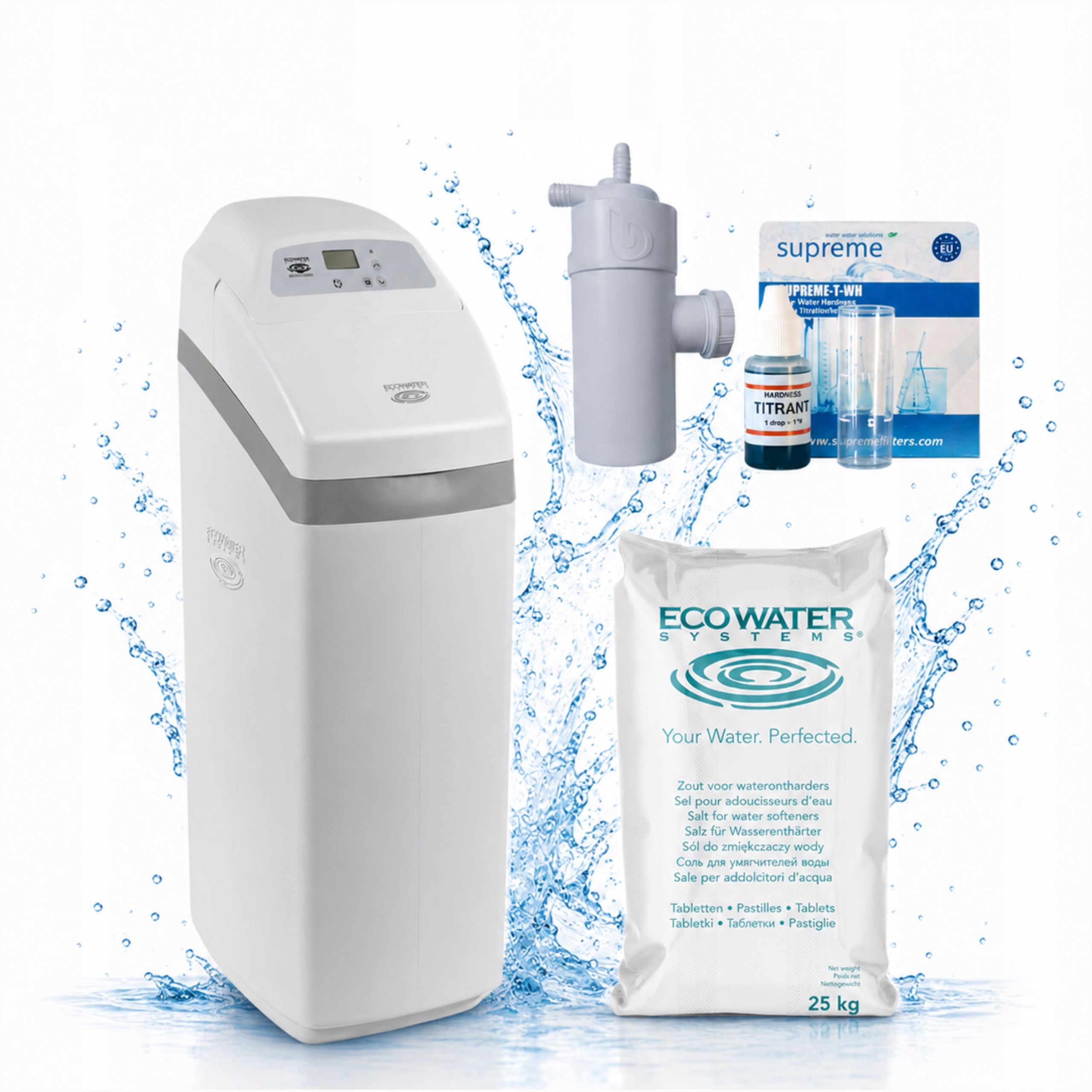 Water Softener ECOWATER COMFORT+ 500 Water Treatment Station for 4-7 People