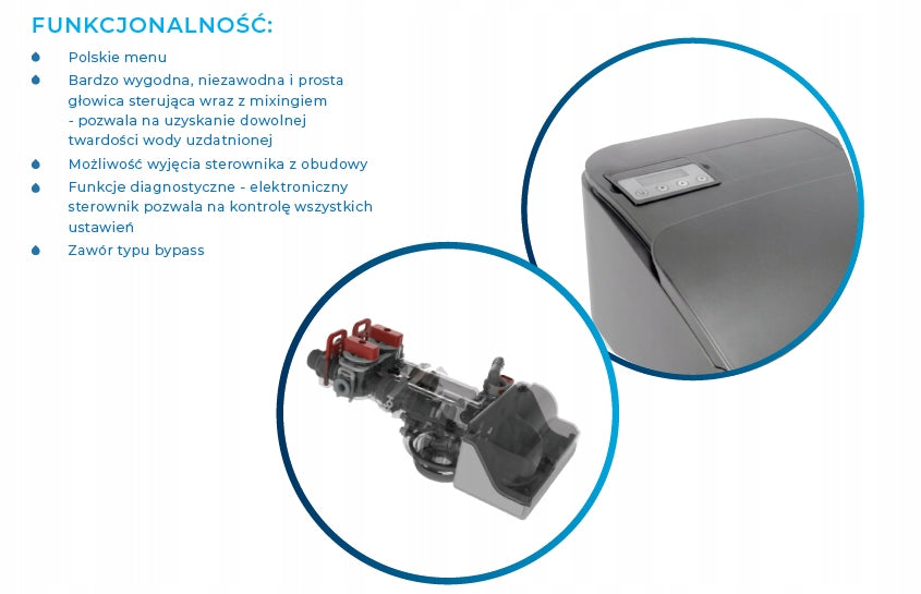 Water Softener Klarwod Denver 25L Compact Treatment Station MENU PL Manufacturer code CS DENVER 25N