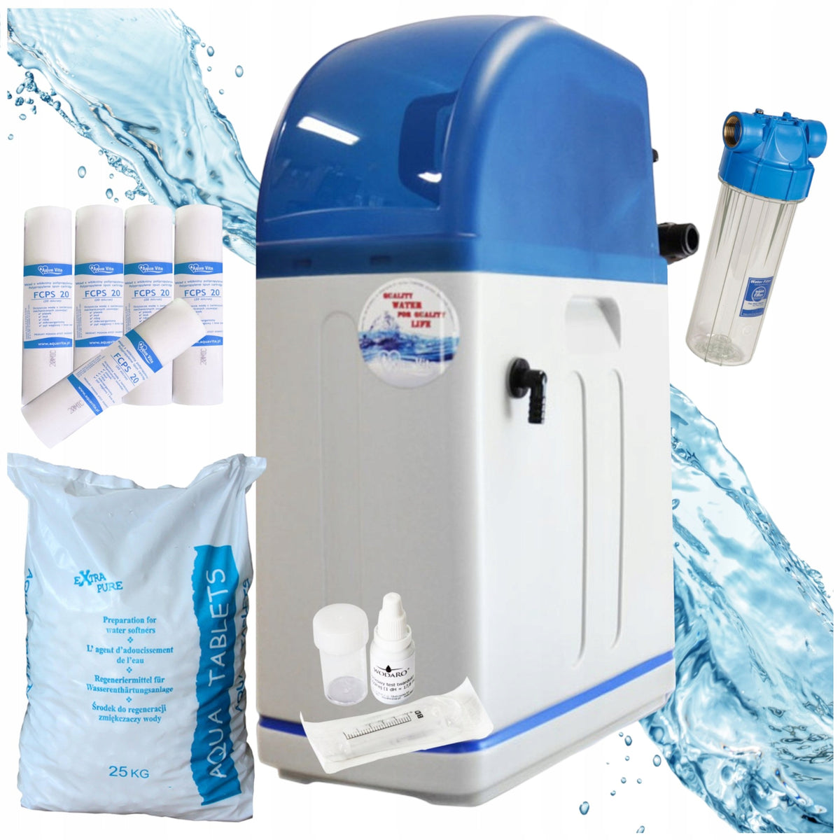 Water Softener SLIM RX10 Compact for Apartment 1-3 OS. Treatment Station