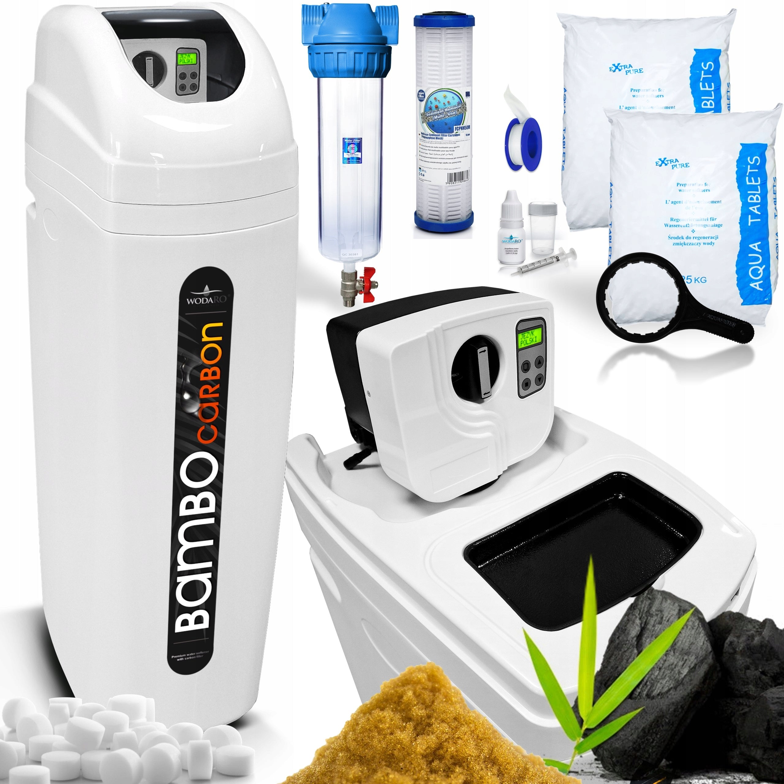 Water Softener wodaRO Bambo Carbon Hybrid 2in1 with Carbon Bed