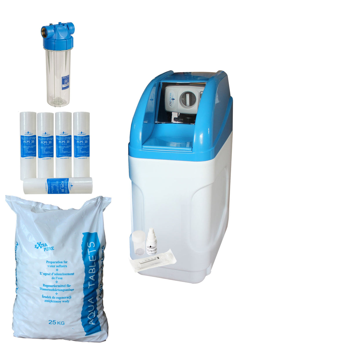 Water Softener wodaRO Ocean BNT 10 Compact 25 L Set Salt Filter