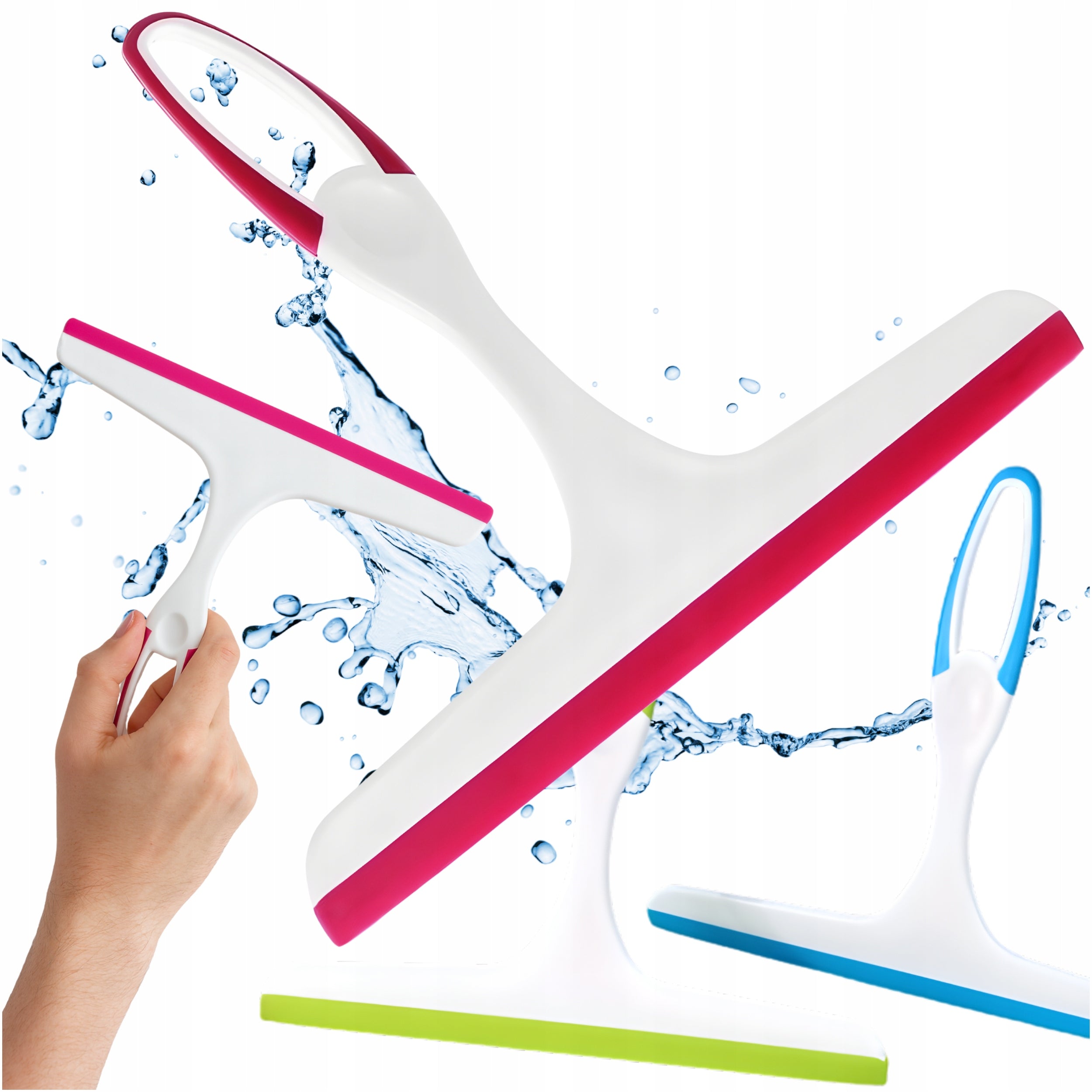 Water Squeegee Window Mirror Shower Silicone Window Washer